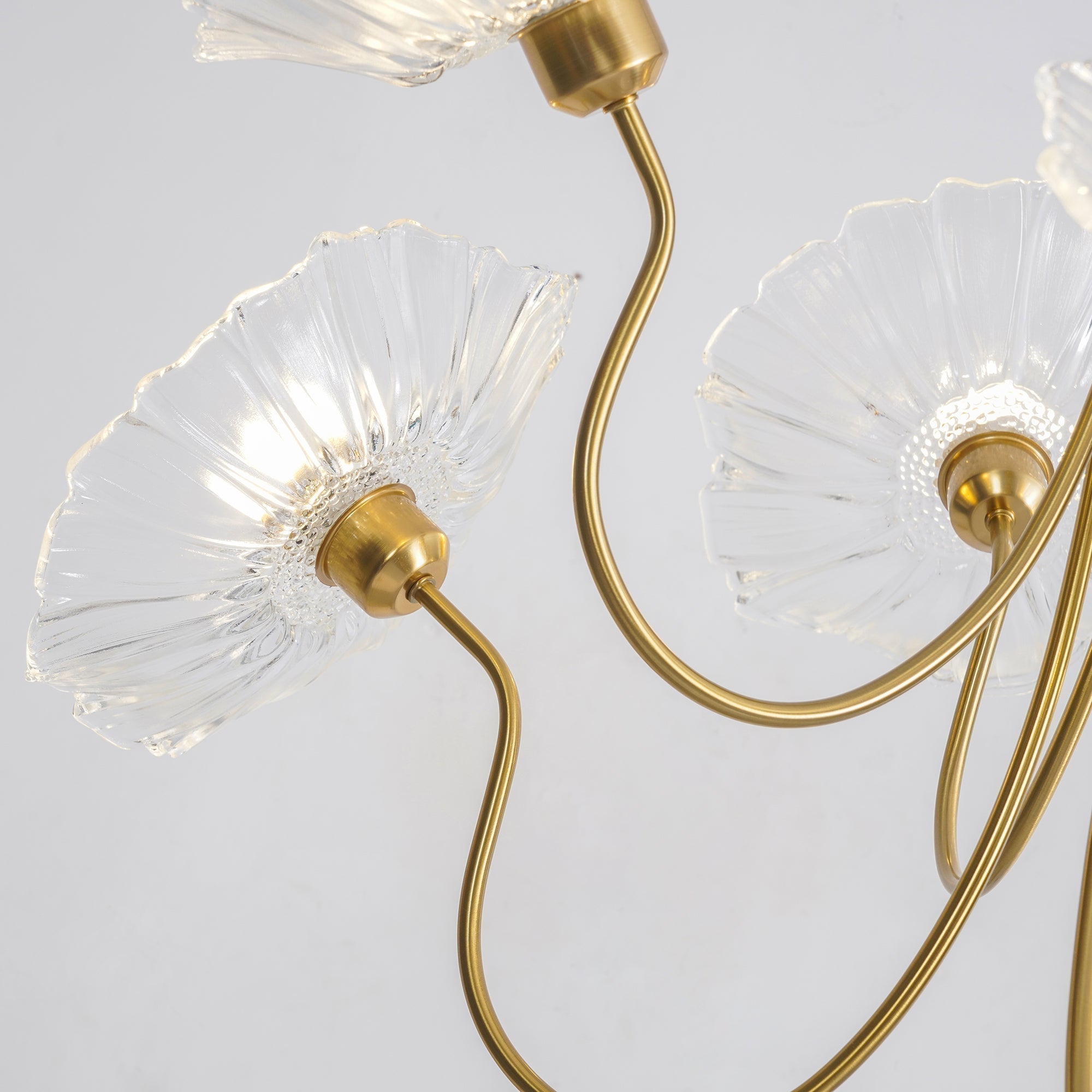 Lustra Kronleuchter Lotusblattglas-Letslighting