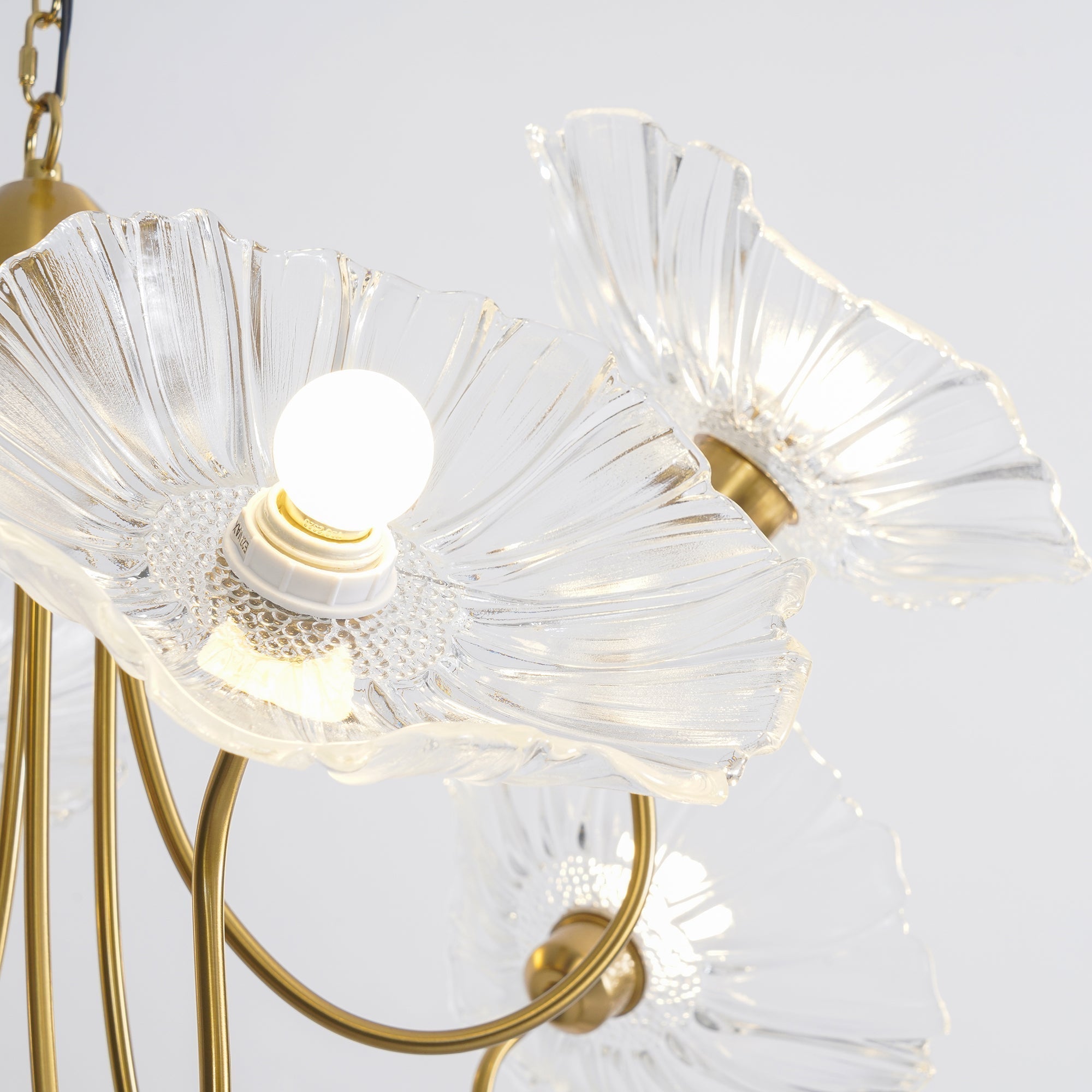 Lustra Kronleuchter Lotusblattglas-Letslighting