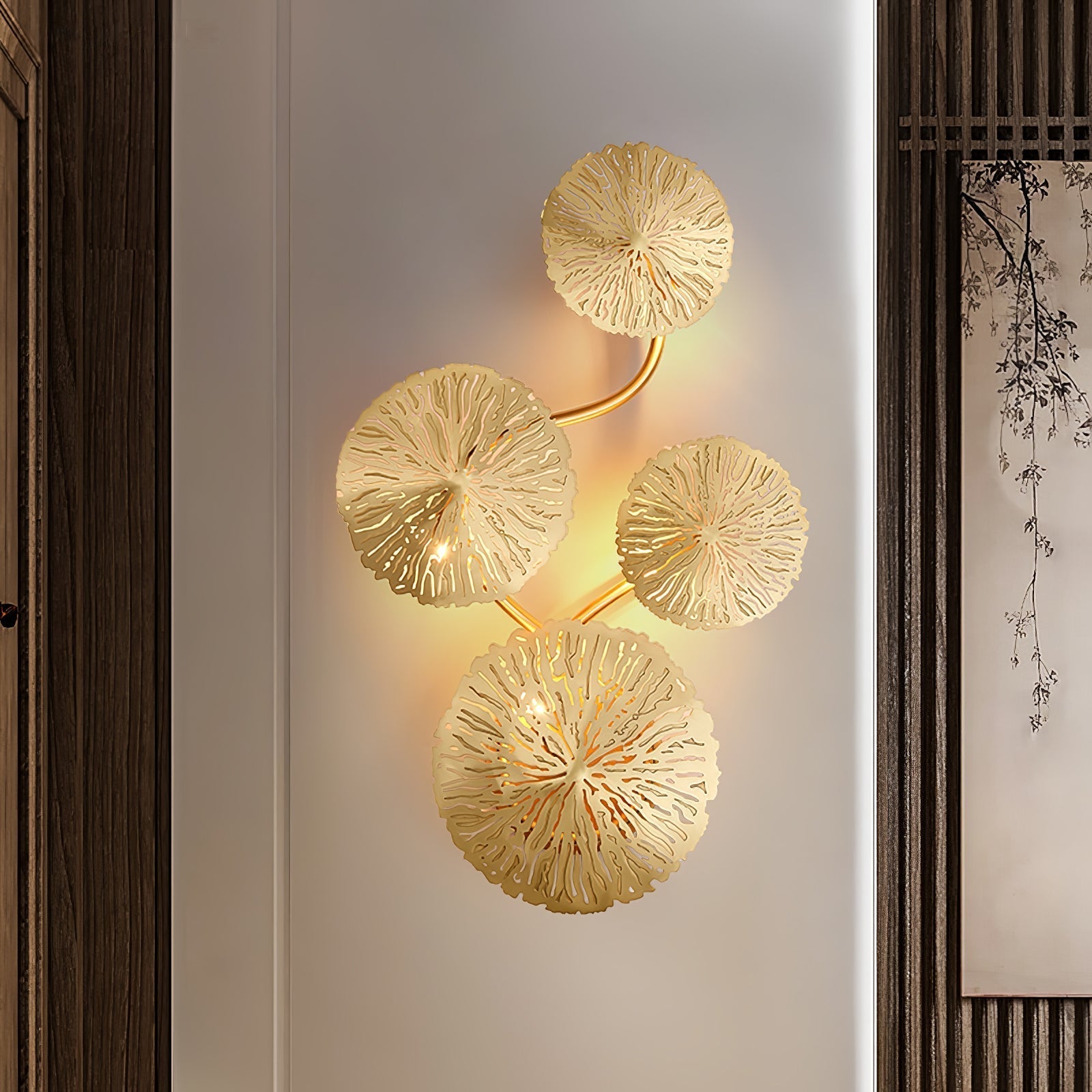 Veya Lotusblatt-Wandlampe