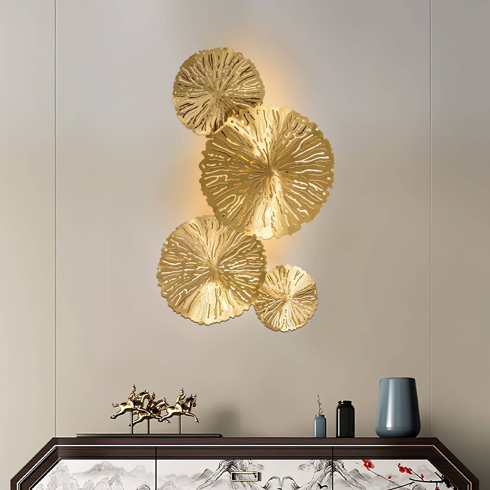 Veya Lotusblatt-Wandlampe