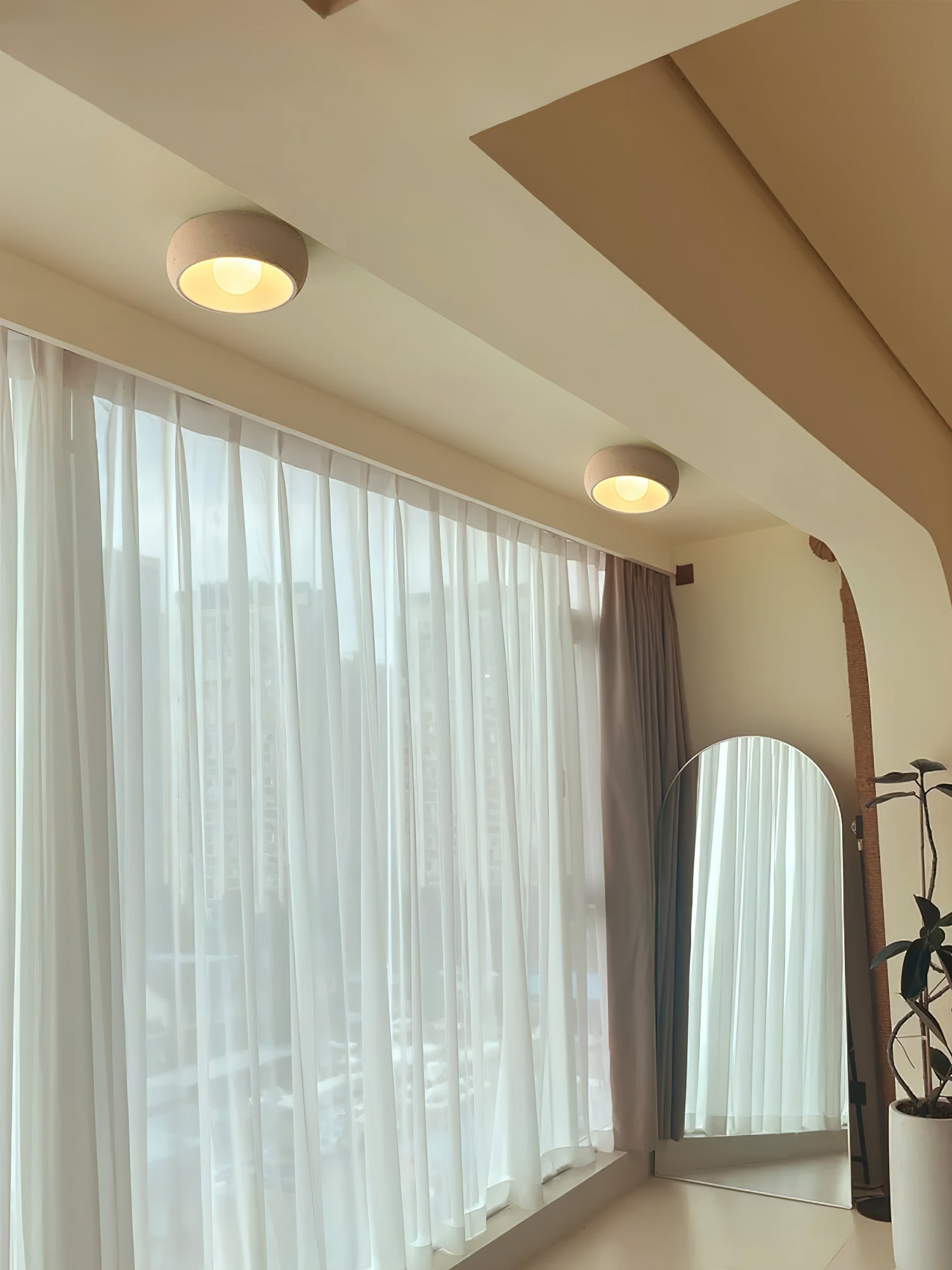 Louis Modern Minimalistisch Rund Glas Deckenleuchte-Letslighting