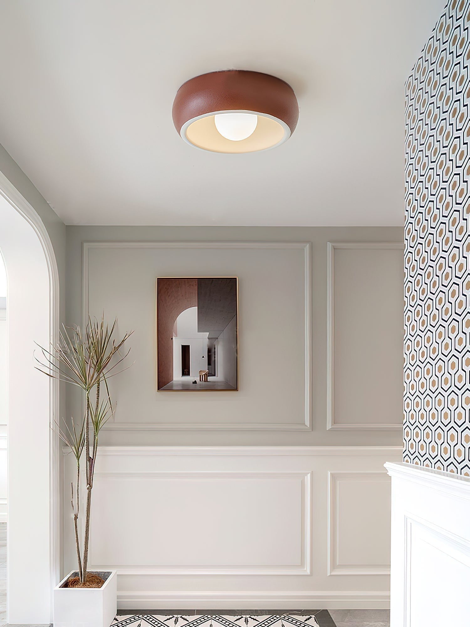 Louis Modern Minimalistisch Rund Glas Deckenleuchte-Letslighting