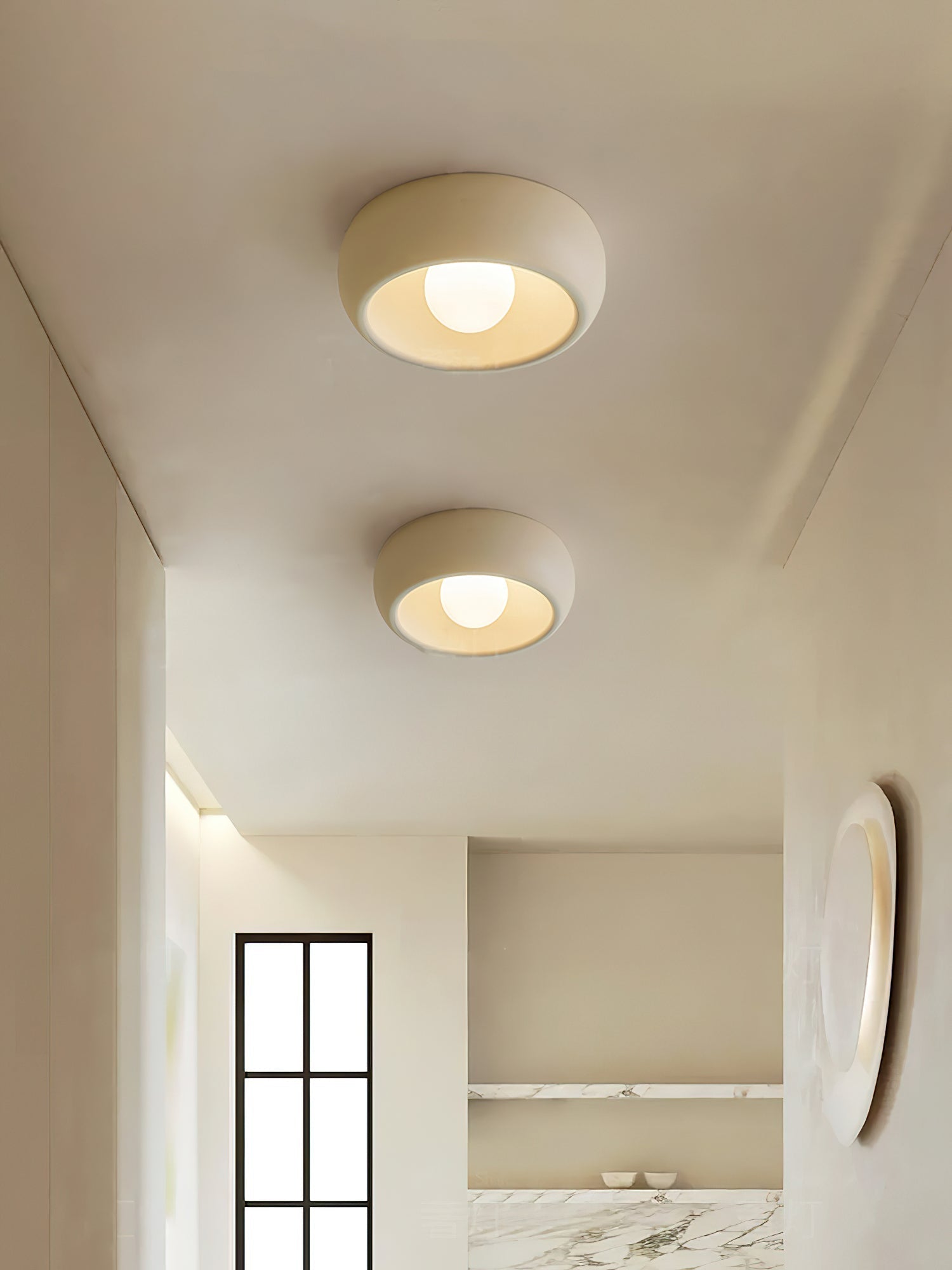 Louis Modern Minimalistisch Rund Glas Deckenleuchte-Letslighting