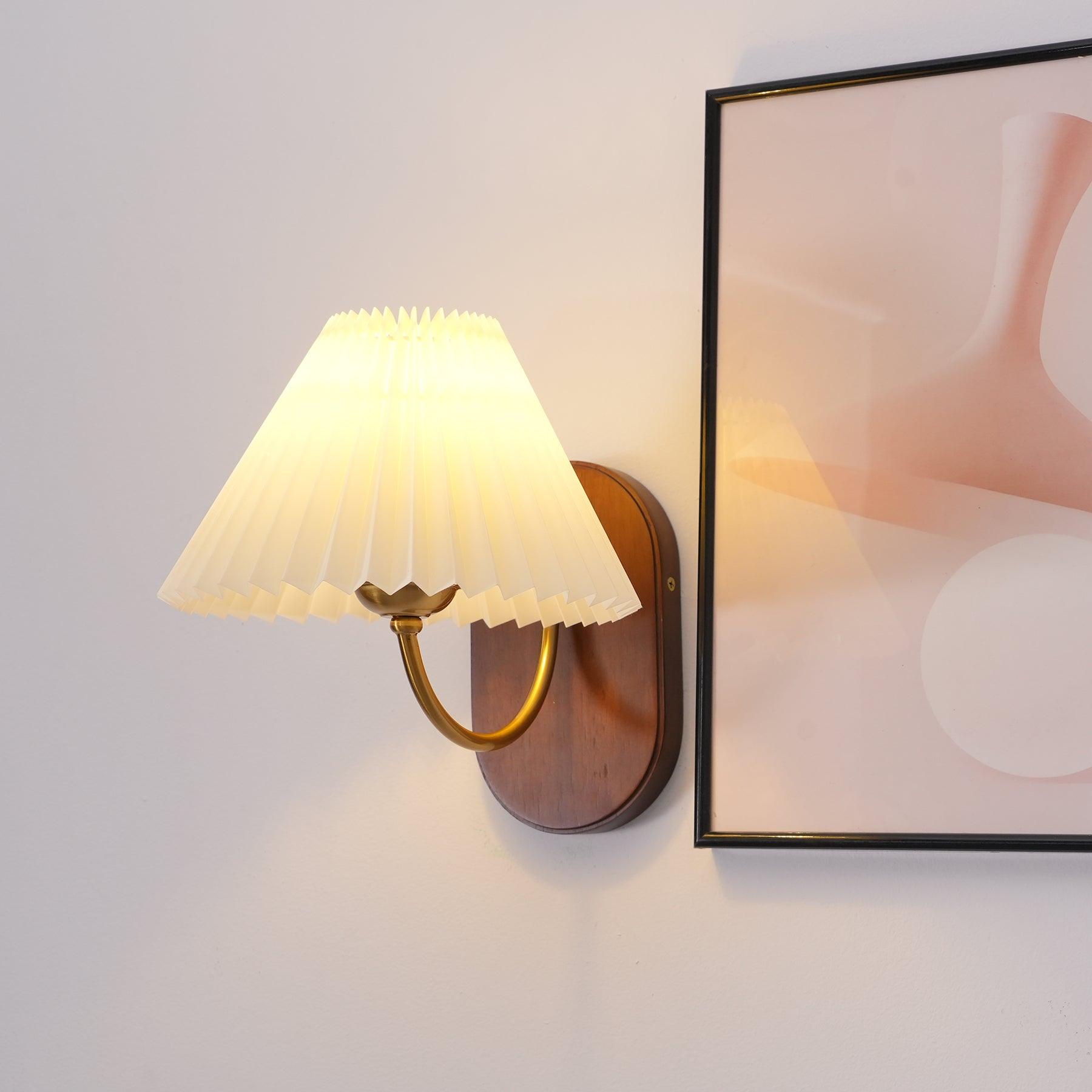 Solenne Vintage Falten-Schirm Wandleuchte-Letslighting