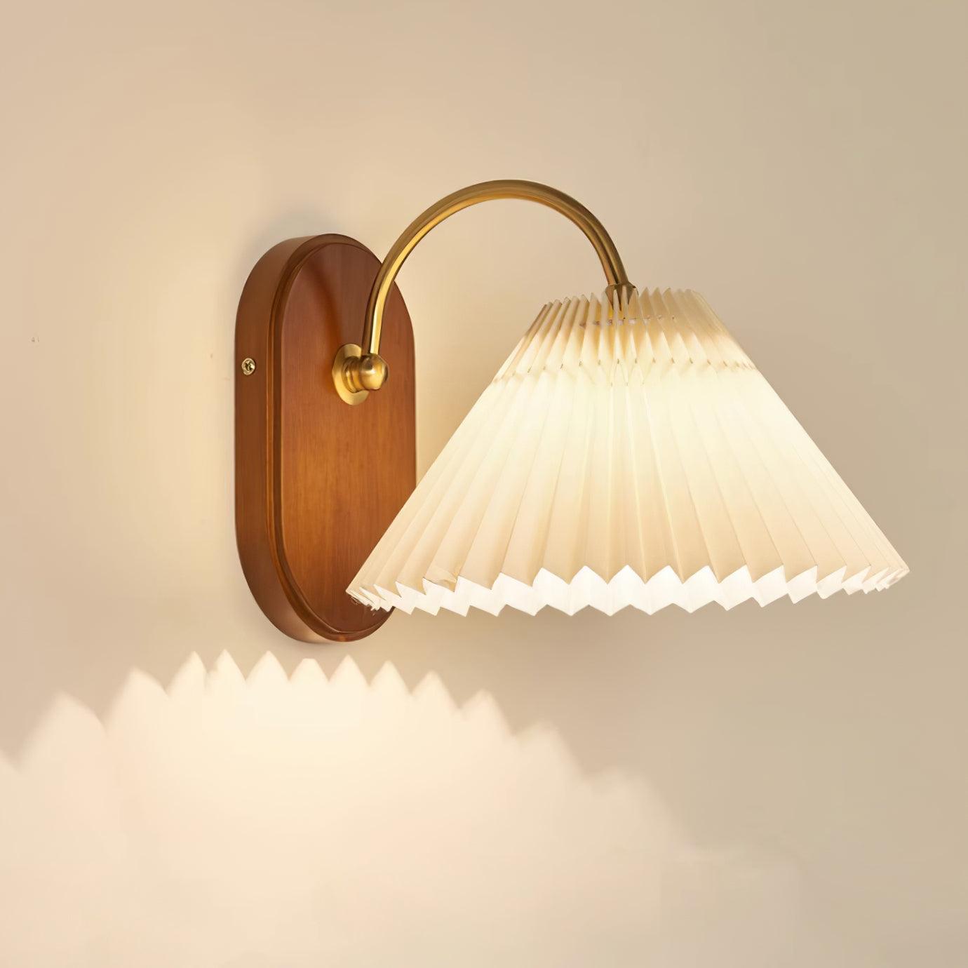 Solenne Vintage Falten-Schirm Wandleuchte-Letslighting