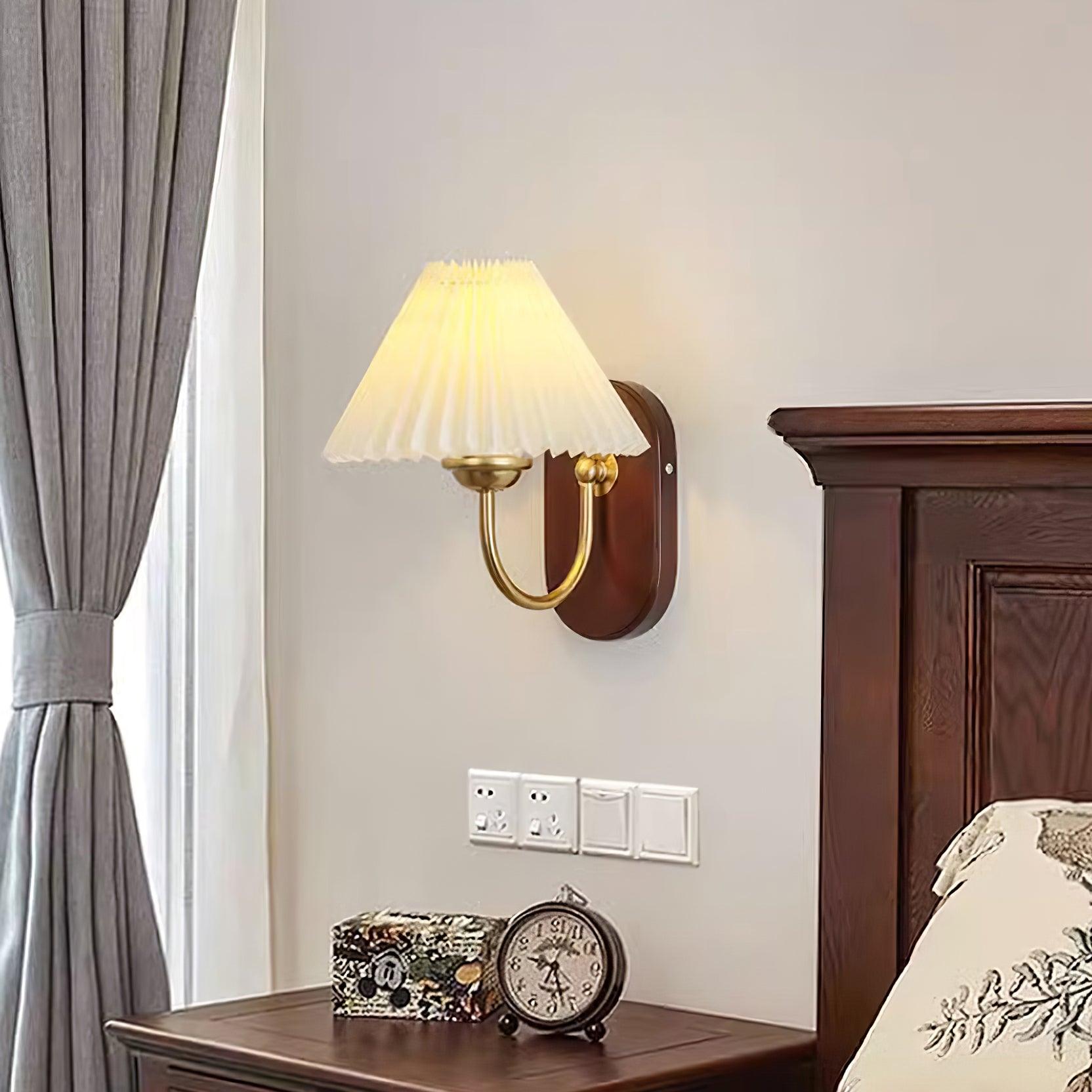 Solenne Vintage Falten-Schirm Wandleuchte-Letslighting