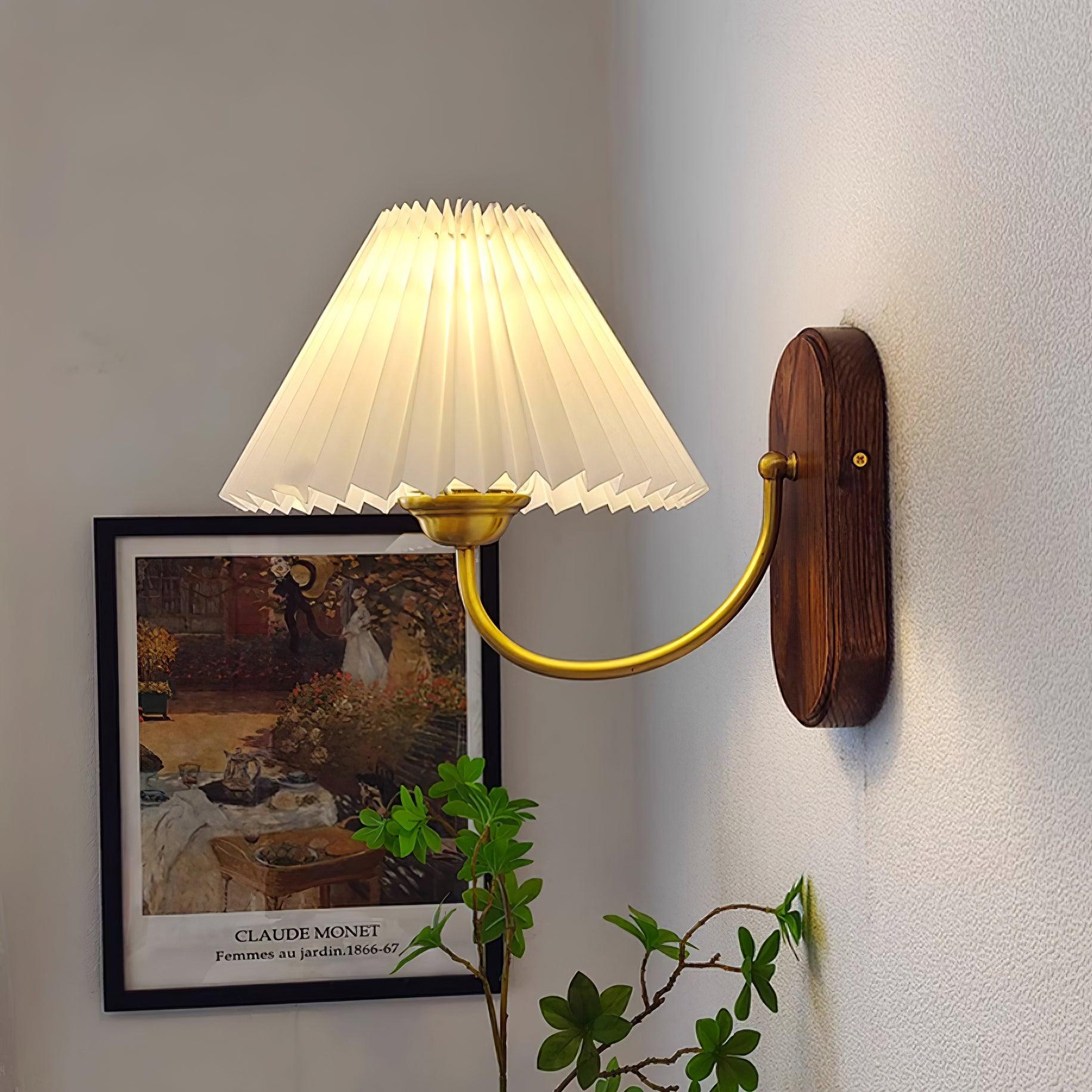 Solenne Vintage Falten-Schirm Wandleuchte-Letslighting