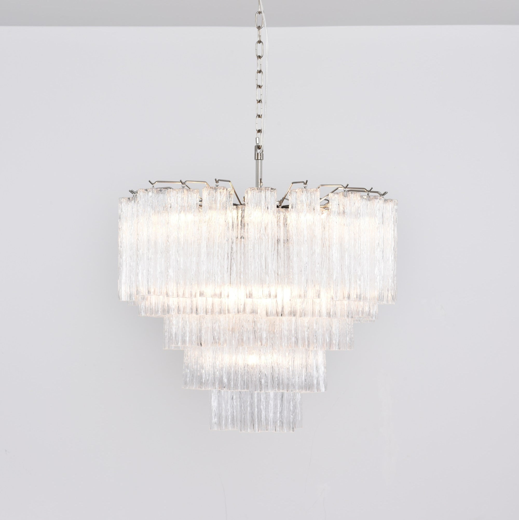 Aurora Chandelier Clear Glass Multi-Tier Crystal Glow - Neutralighting