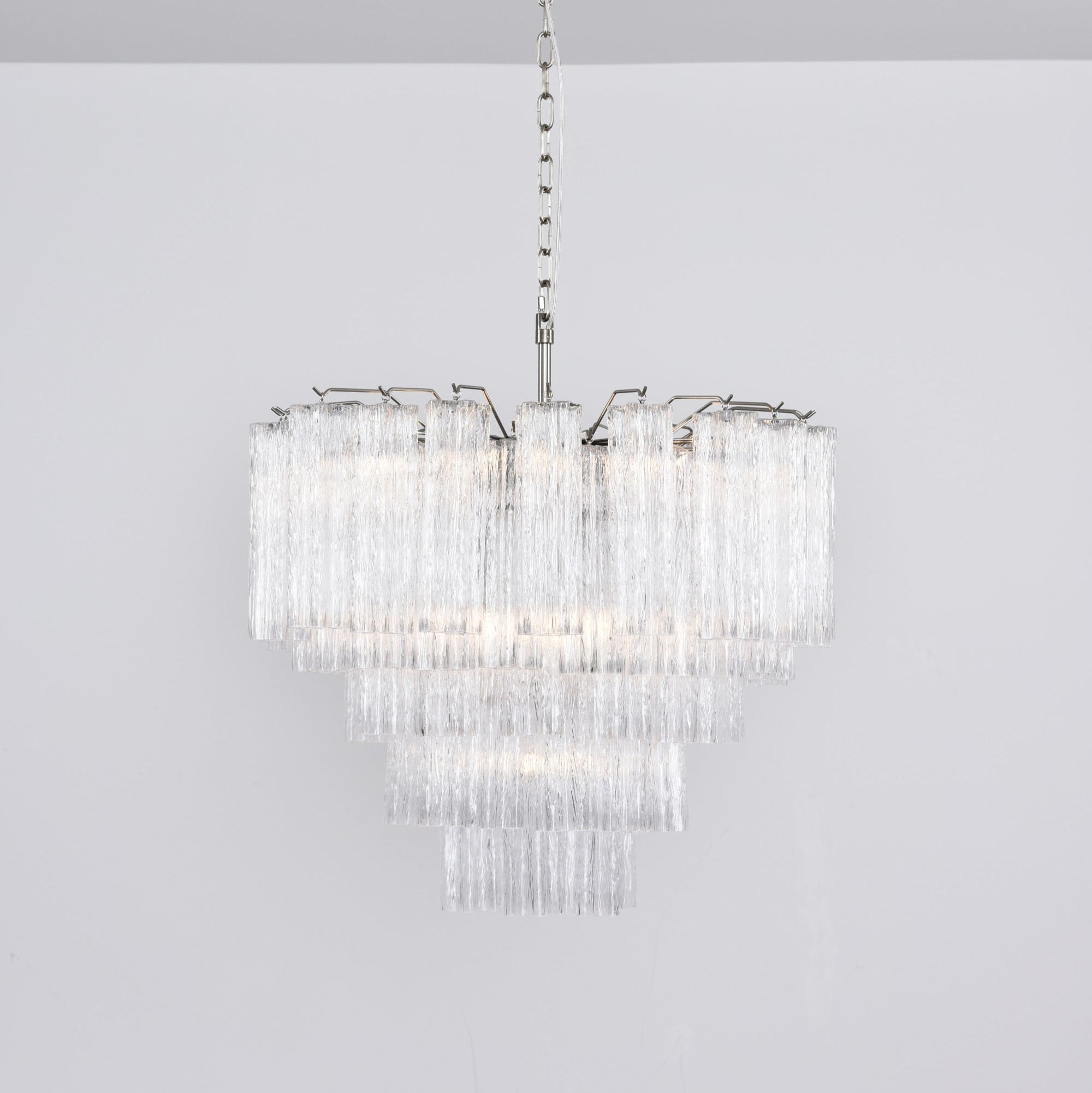 Aurora Chandelier Clear Glass Multi-Tier Crystal Glow - Neutralighting