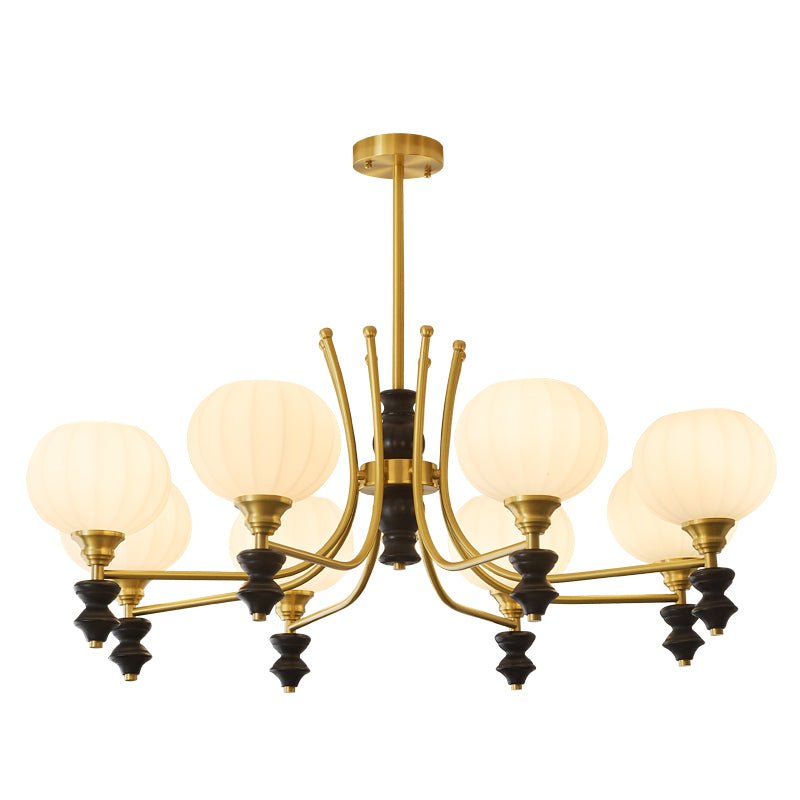 Zavenen Traditionelle Eleganz Vintage Messing Holz Kronleuchter-Letslighting