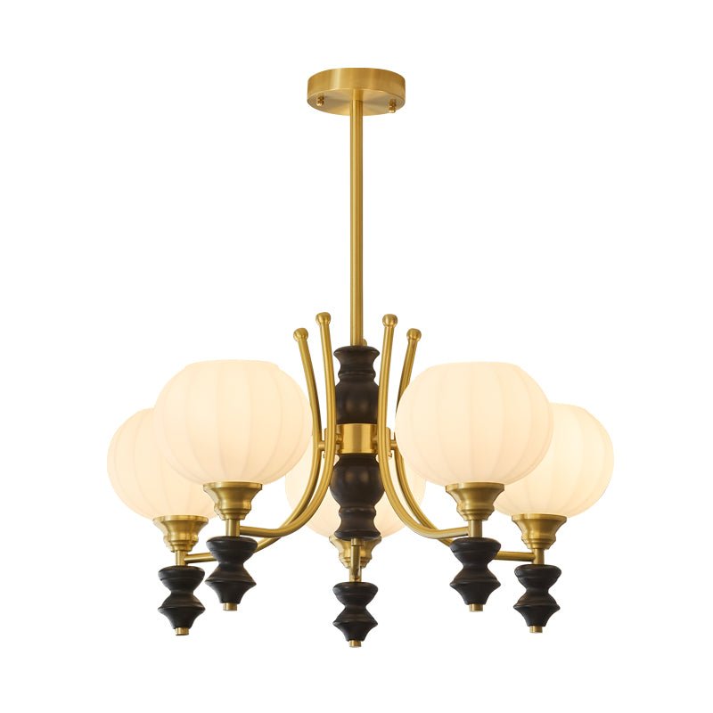Zavenen Traditionelle Eleganz Vintage Messing Holz Kronleuchter-Letslighting