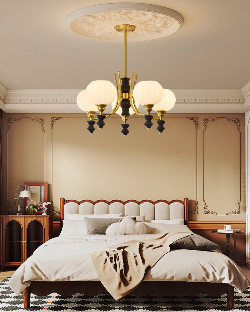 Zavenen Traditionelle Eleganz Vintage Messing Holz Kronleuchter-Letslighting