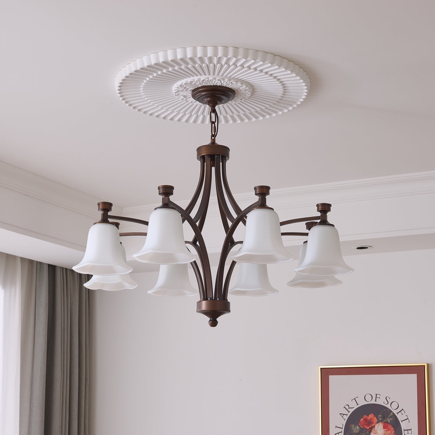 Viloros Traditioneller Premium-Kronleuchter aus Glockenglas-Letslighting