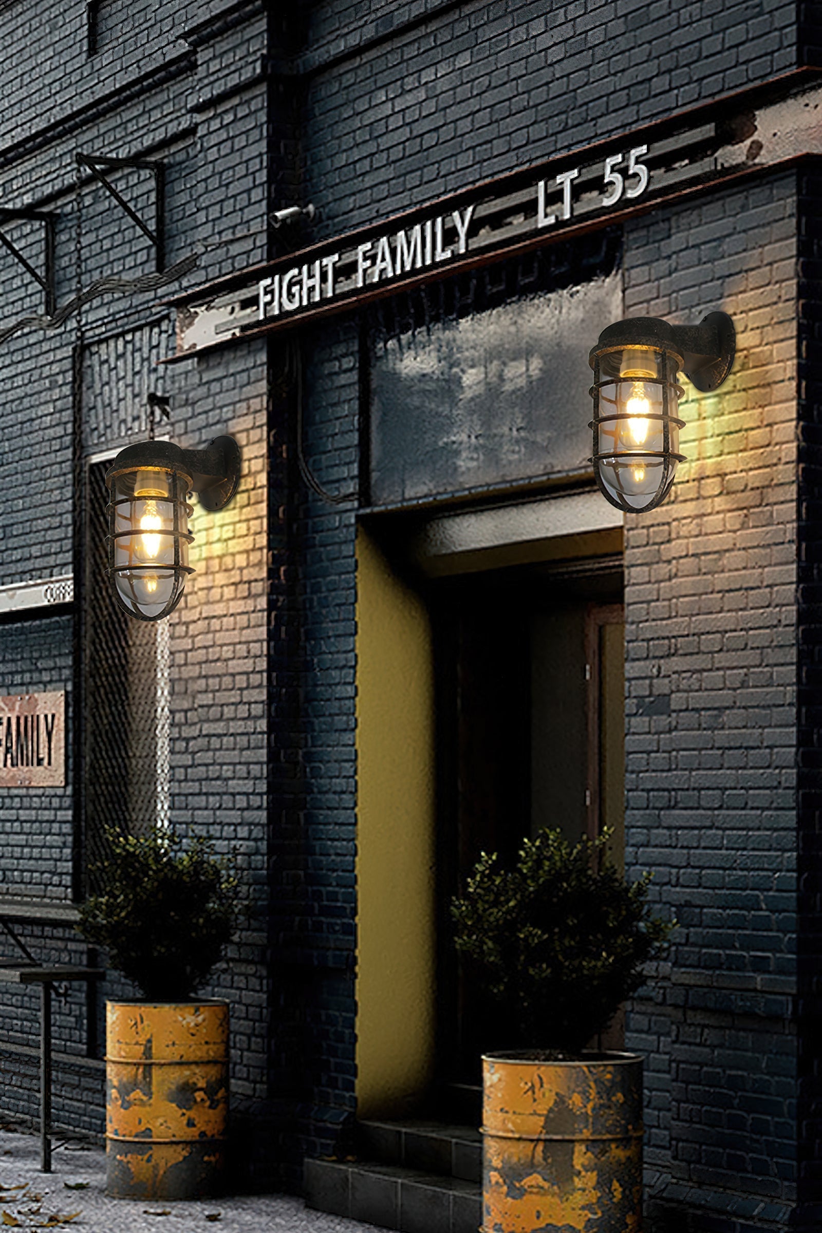 Ozorel Vintage Glas Wandleuchte-Letslighting