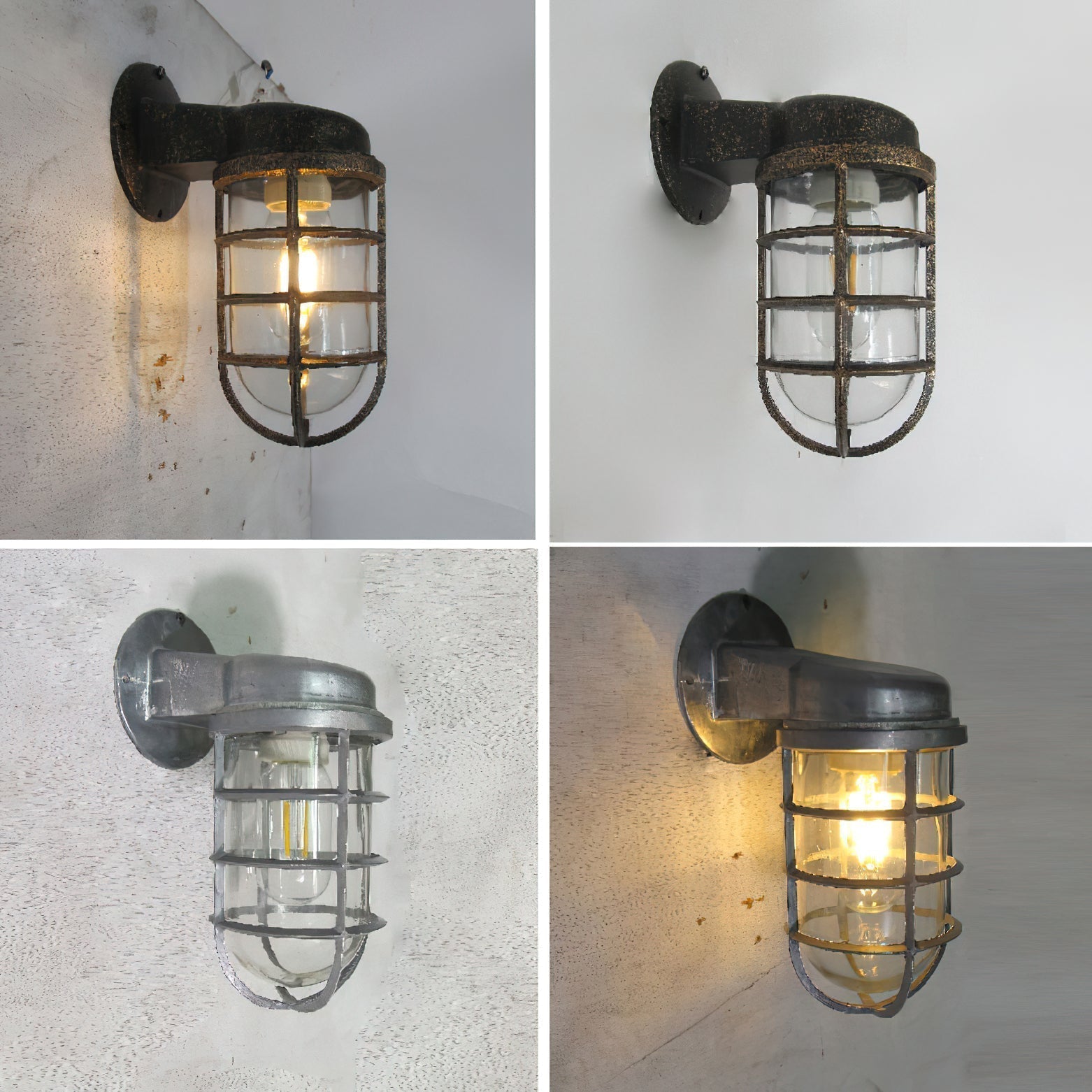 Ozorel Vintage Glas Wandleuchte-Letslighting