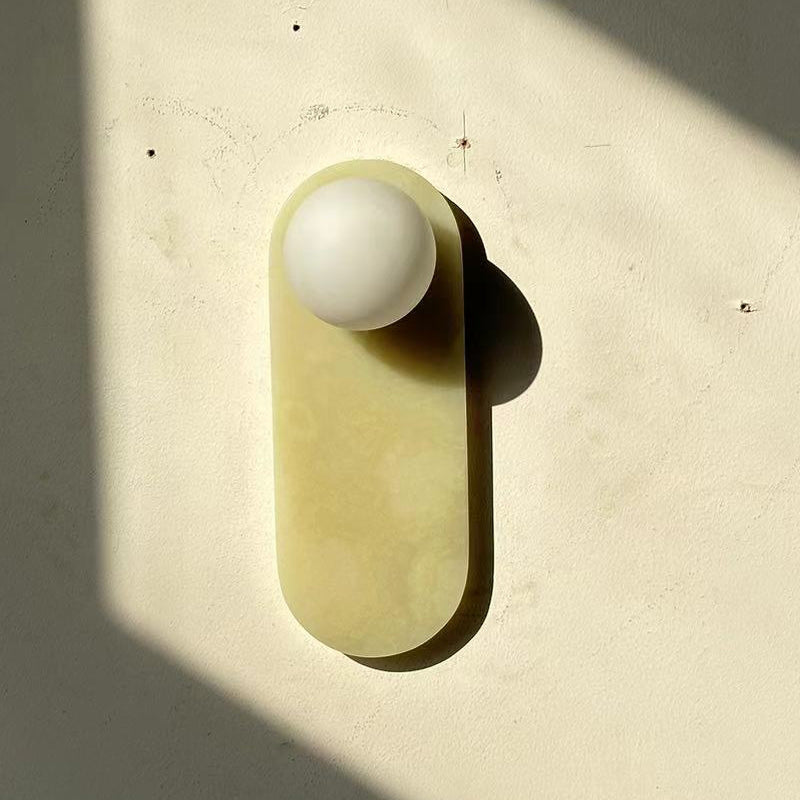 Syraeia Modern Minimalist Marble Jade Wall Lamp - Letslighting