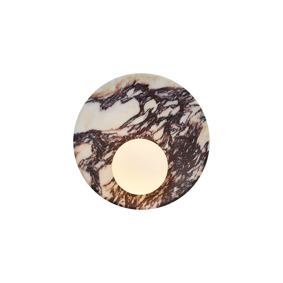Uphae Premium Nordic Round Marble Glass Wall Lamp - Letslighting
