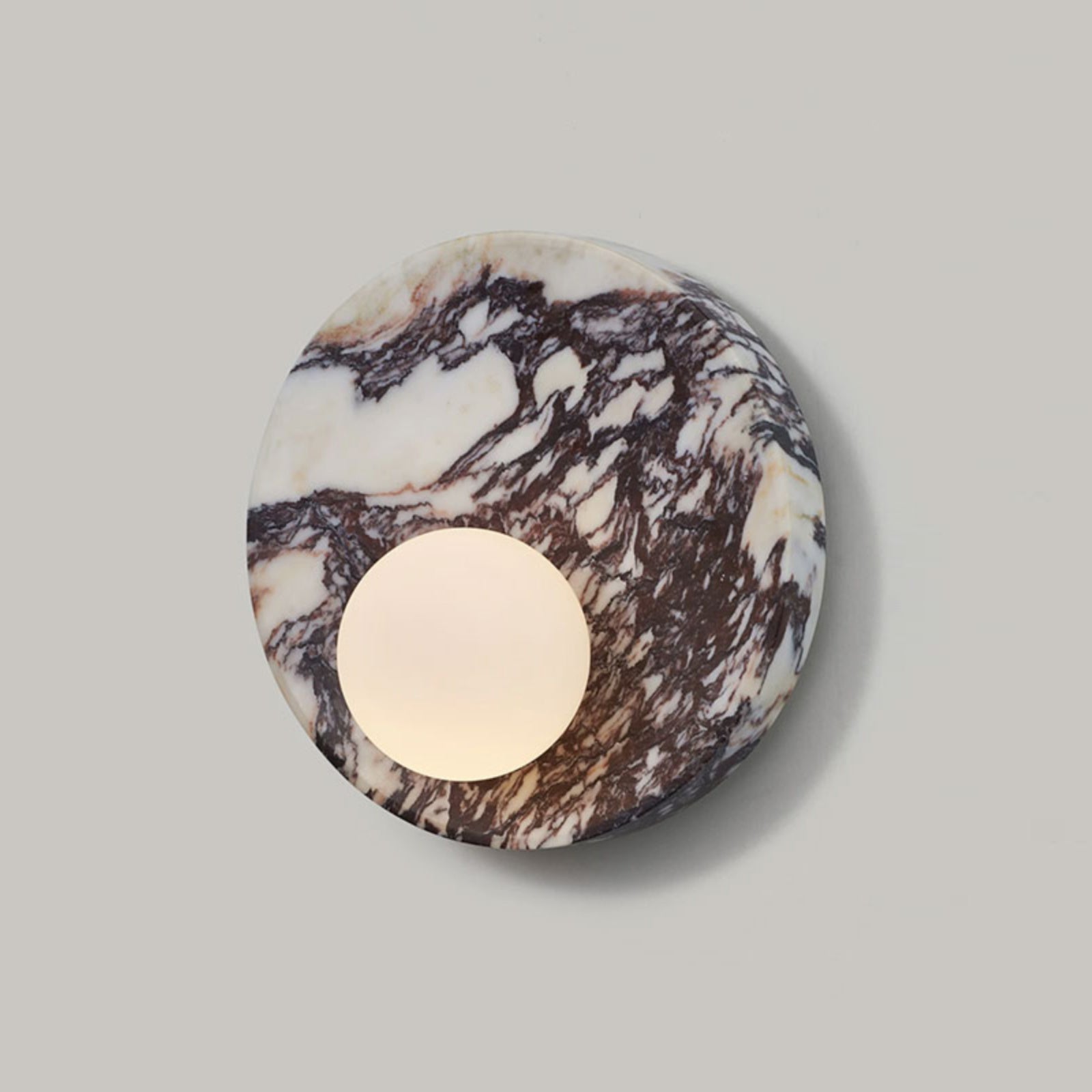 Uphae Premium Nordic Round Marble Glass Wall Lamp - Letslighting