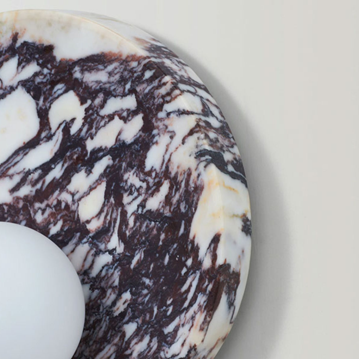 Uphae Premium Nordic Round Marble Glass Wall Lamp - Letslighting