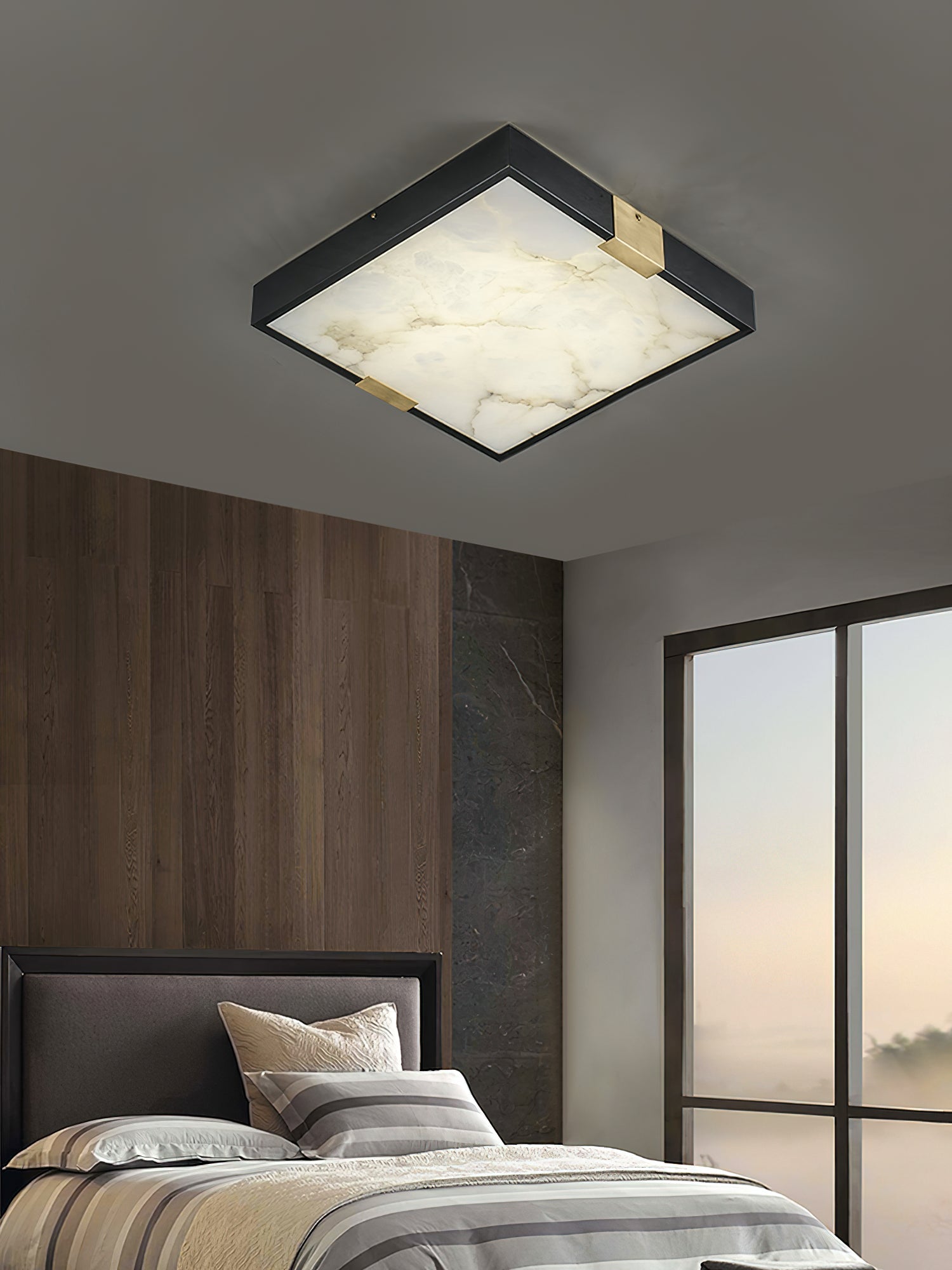 Uphaara Modern Minimalist Alabaster Ceiling Light - Letslighting