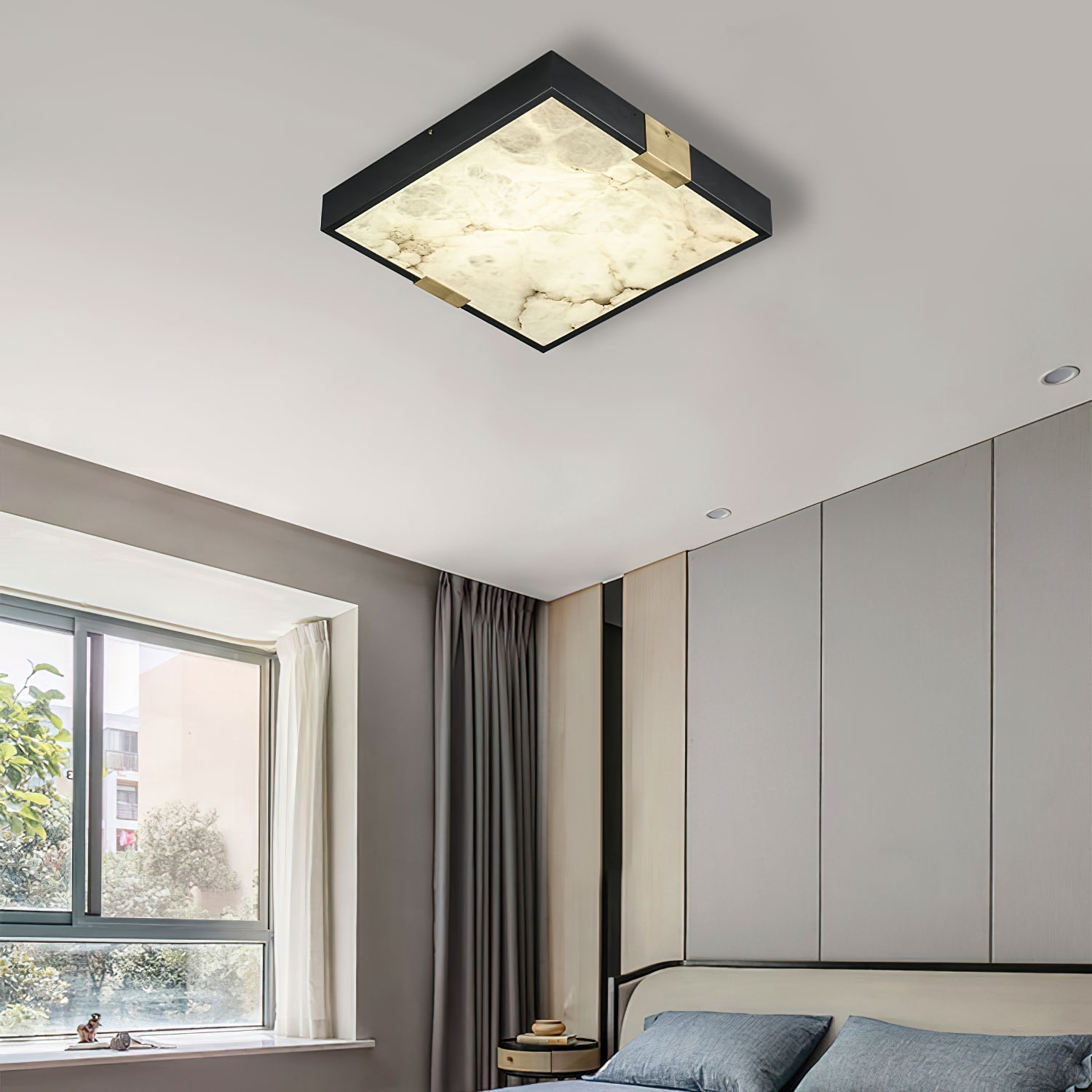 Uphaara Modern Minimalist Alabaster Ceiling Light - Letslighting