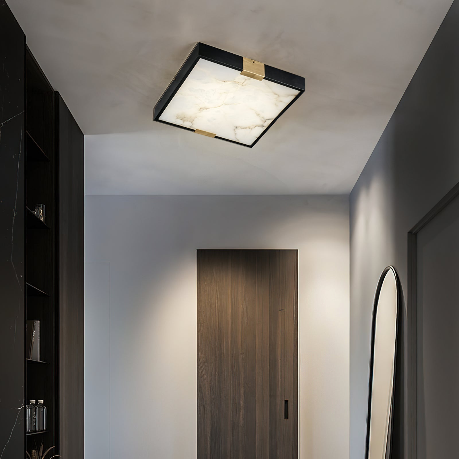 Uphaara Modern Minimalist Alabaster Ceiling Light - Letslighting