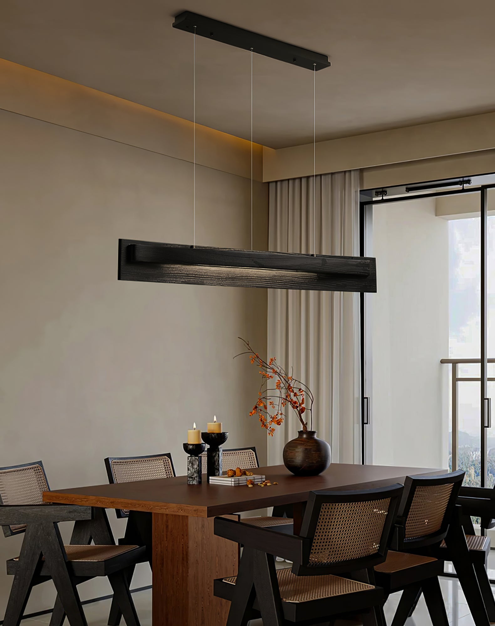 Zaraeyra Minimalistisch Holz Pendelleuchte-Letslighting
