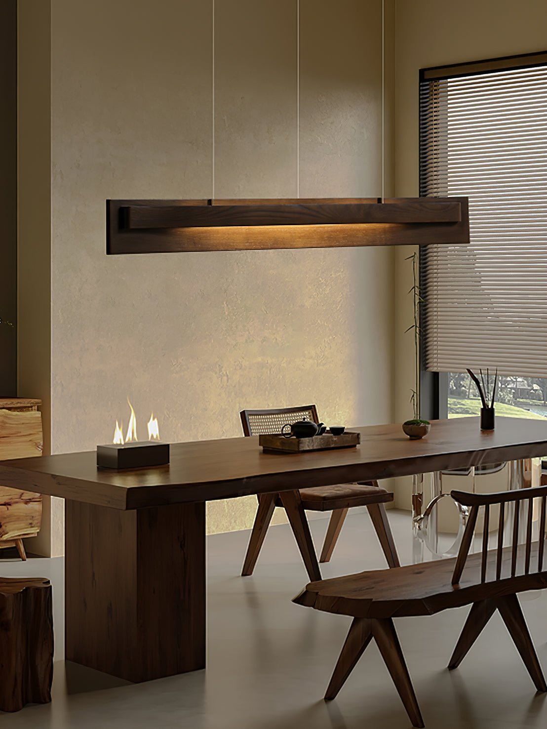 Zaraeyra Minimalistisch Holz Pendelleuchte-Letslighting