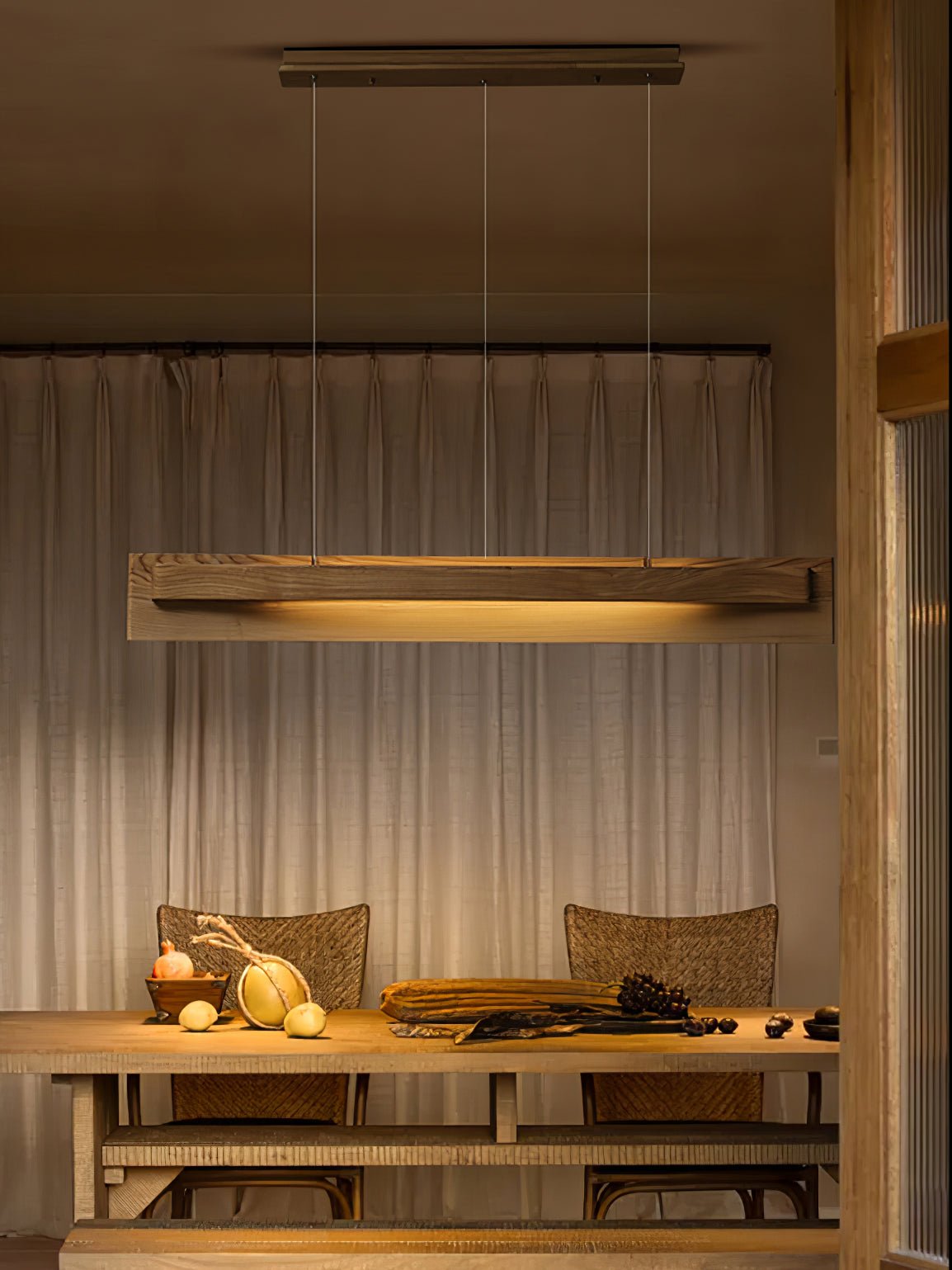 Zaraeyra Minimalistisch Holz Pendelleuchte-Letslighting