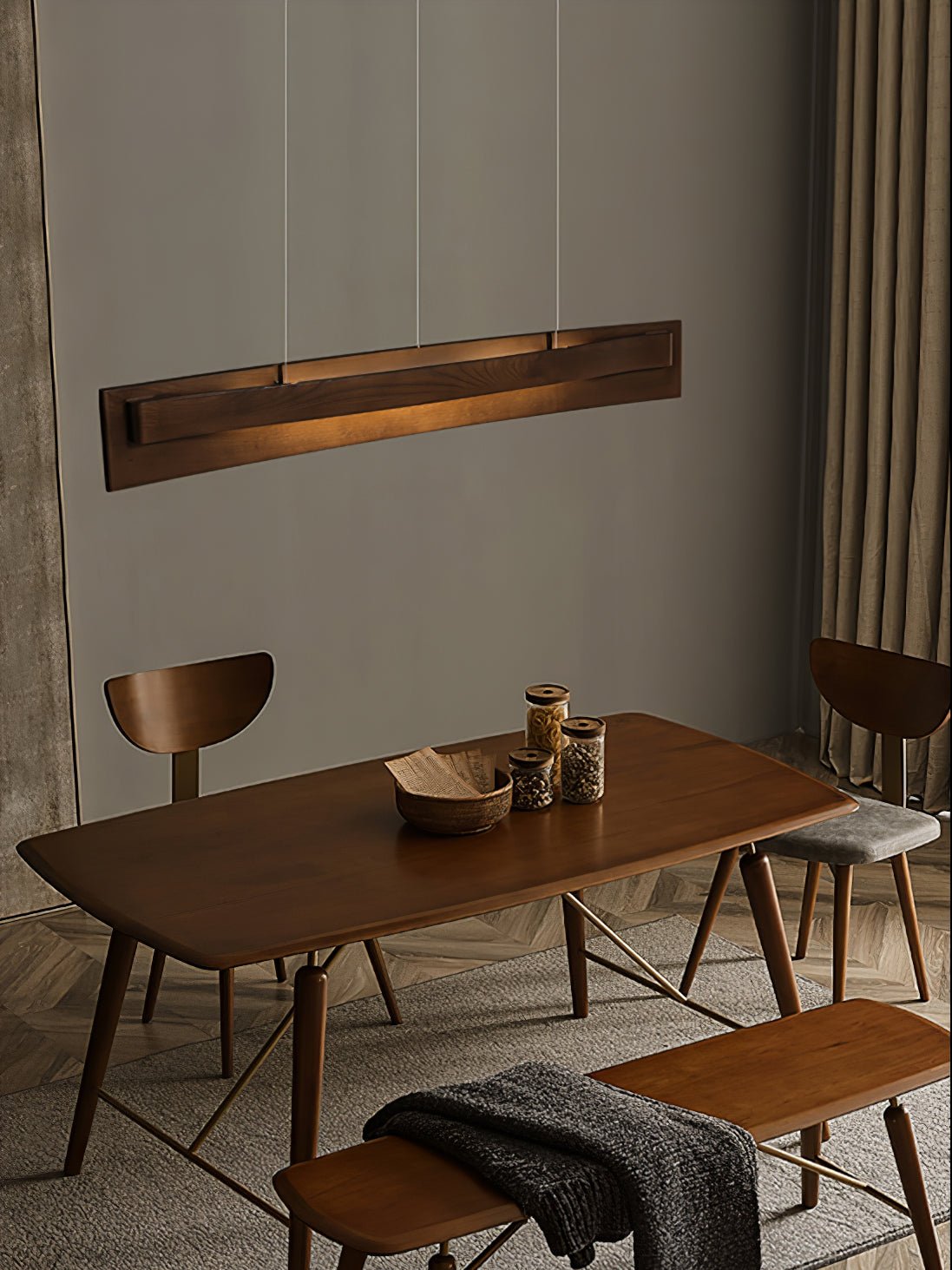 Zaraeyra Minimalistisch Holz Pendelleuchte-Letslighting