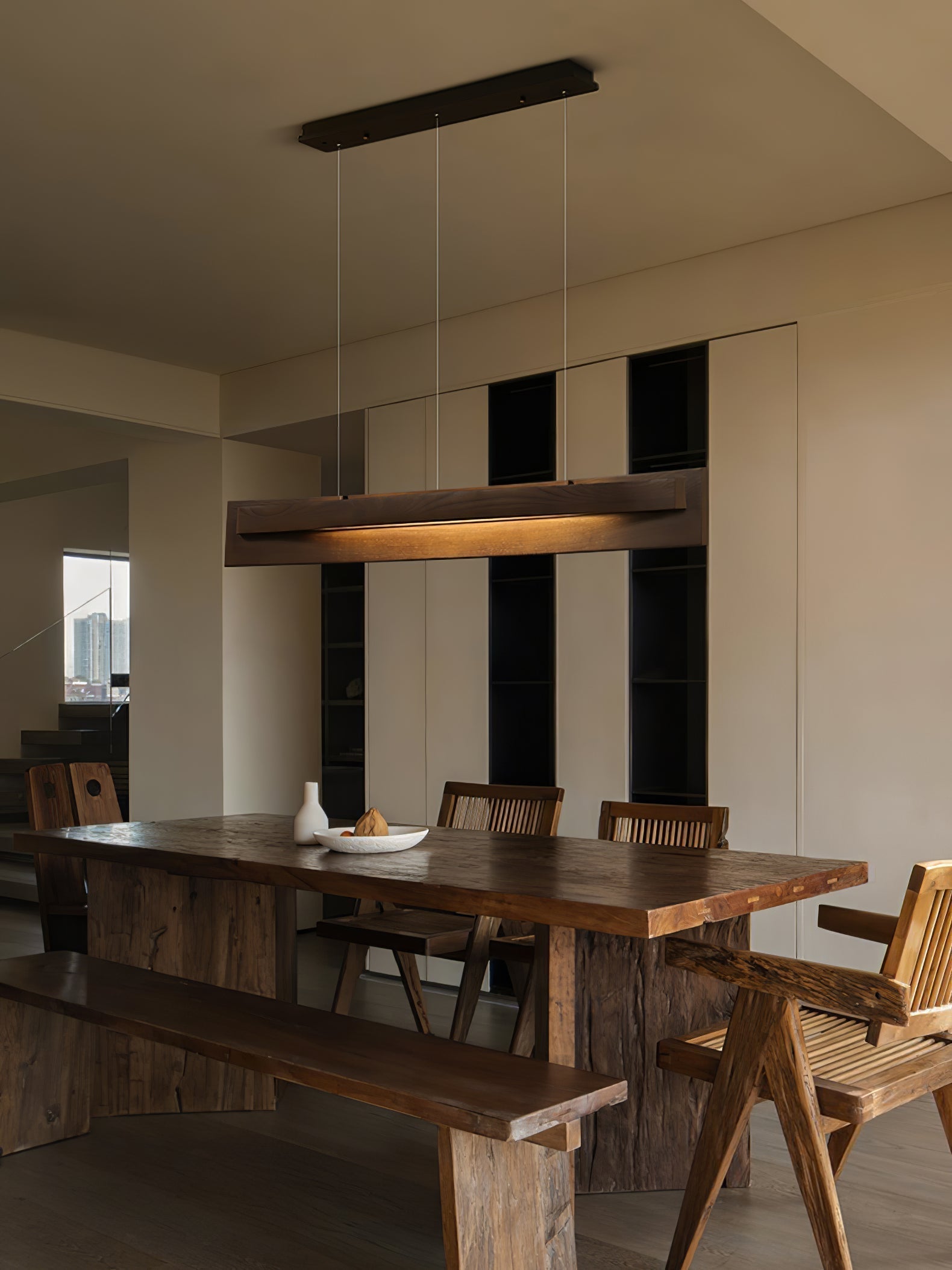 Zaraeyra Minimalistisch Holz Pendelleuchte-Letslighting