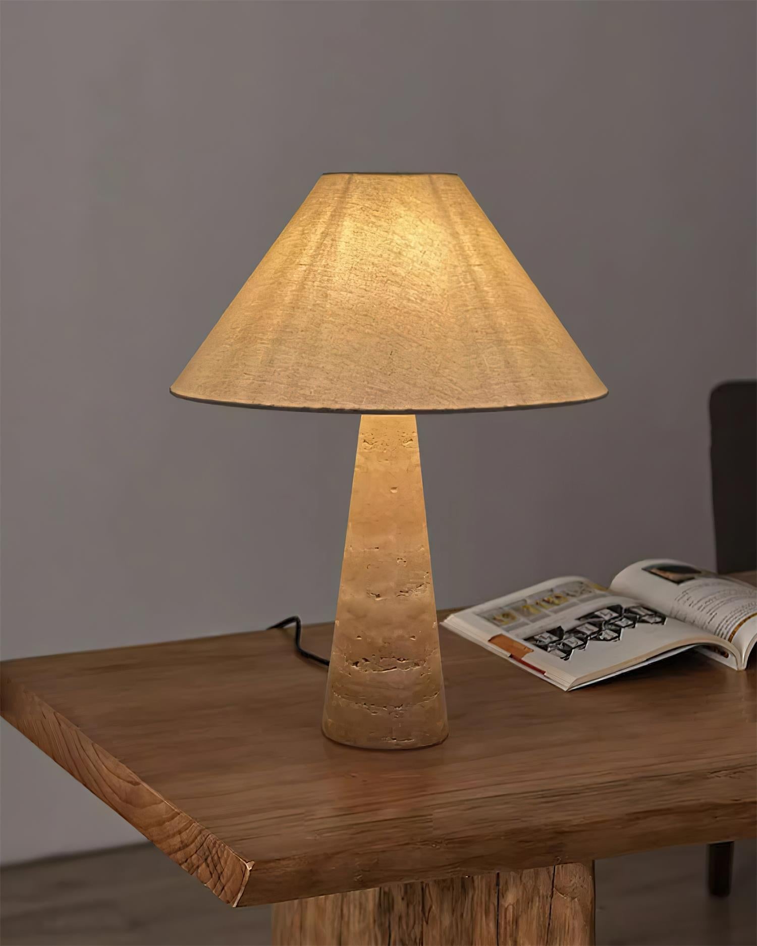 Lulu Travertine Table Lamp - Letslighting