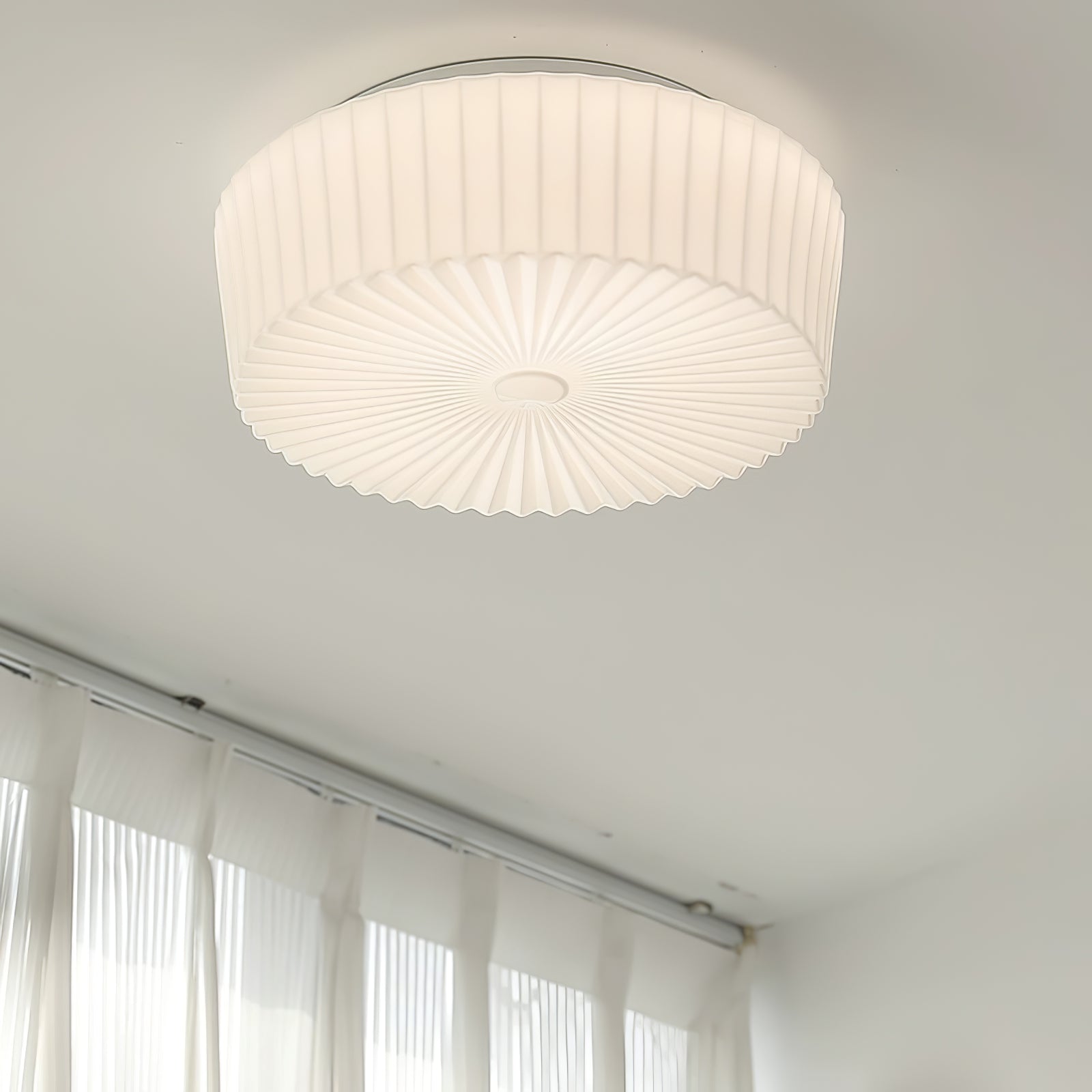 Lustra Deckenleuchte Drum Glas Radiant-Letslighting