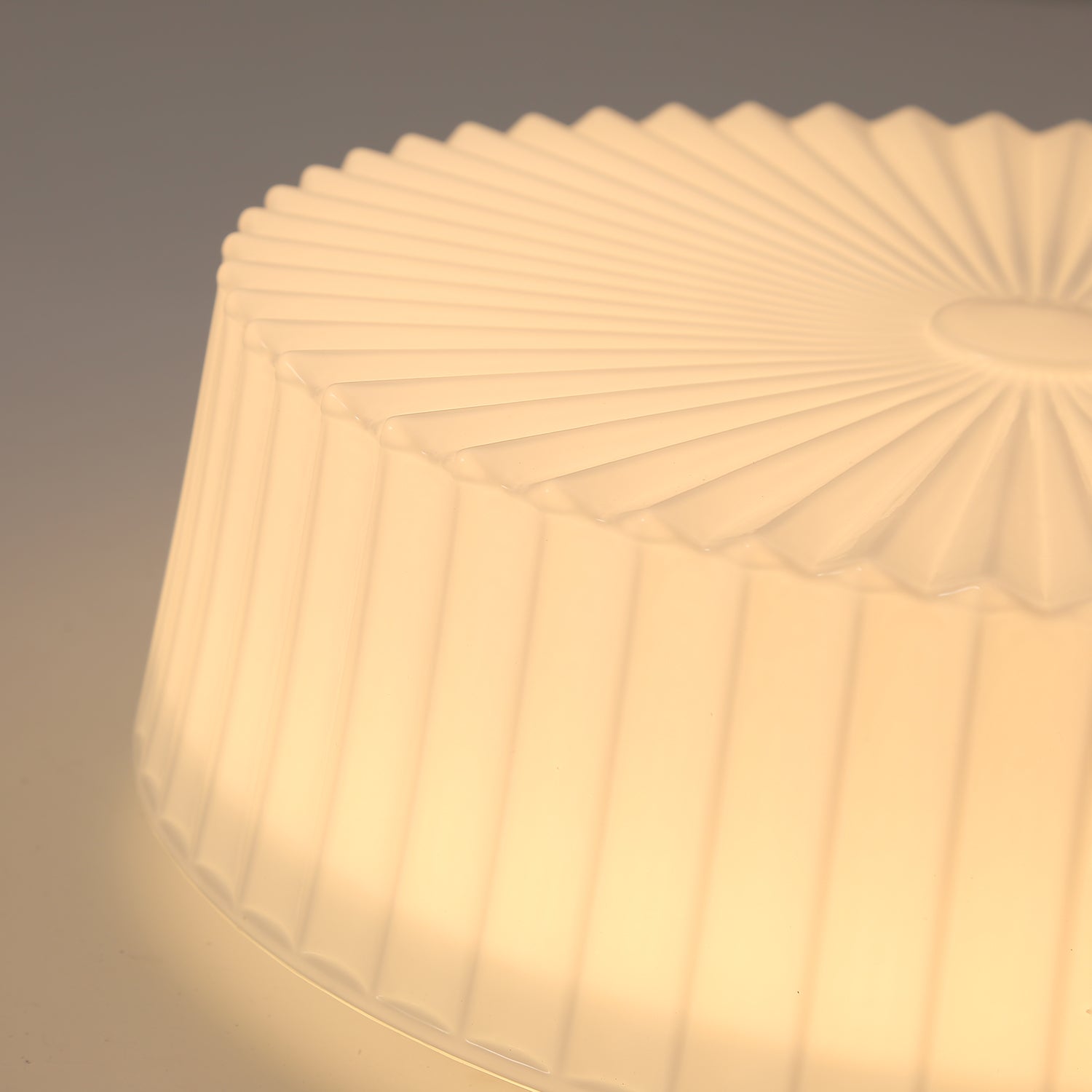 Lustra Deckenleuchte Drum Glas Radiant-Letslighting