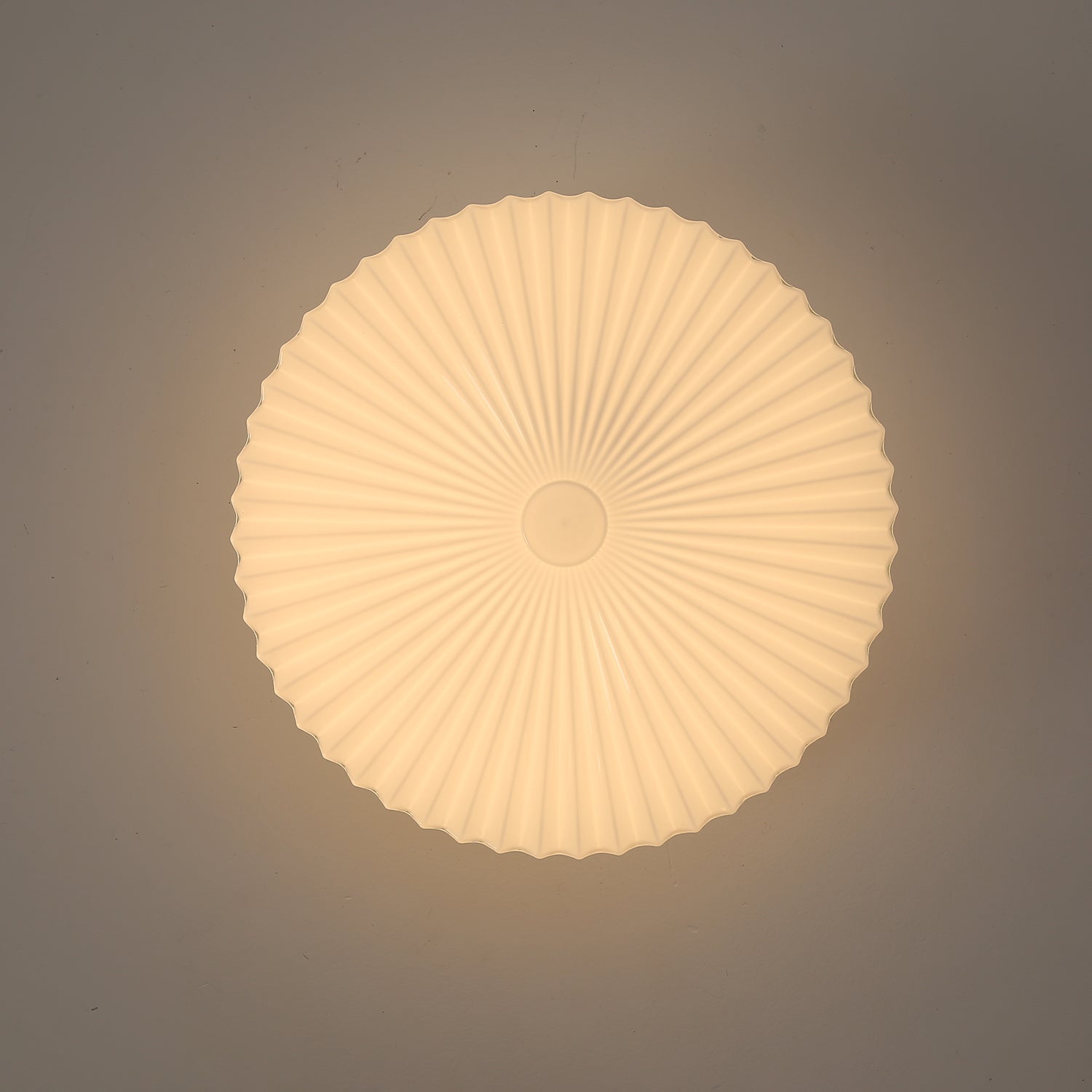 Lustra Deckenleuchte Drum Glas Radiant-Letslighting