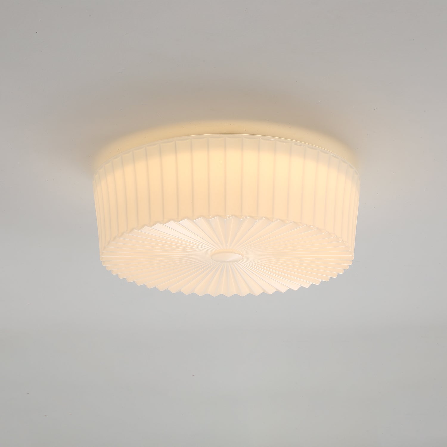 Lustra Deckenleuchte Drum Glas Radiant-Letslighting