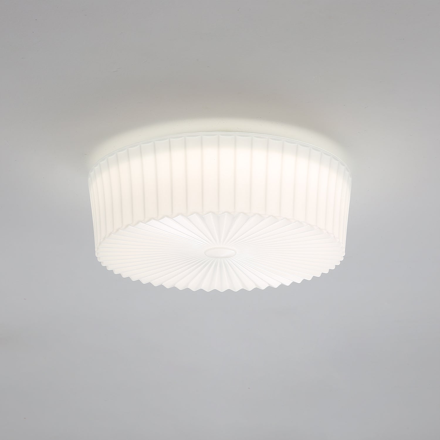 Lustra Deckenleuchte Drum Glas Radiant-Letslighting
