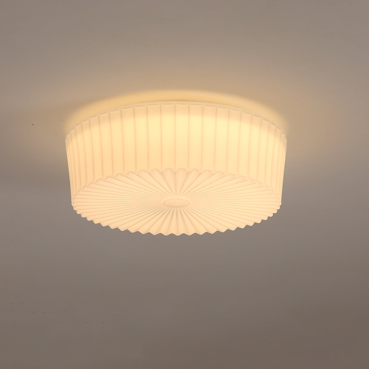 Lustra Deckenleuchte Drum Glas Radiant-Letslighting
