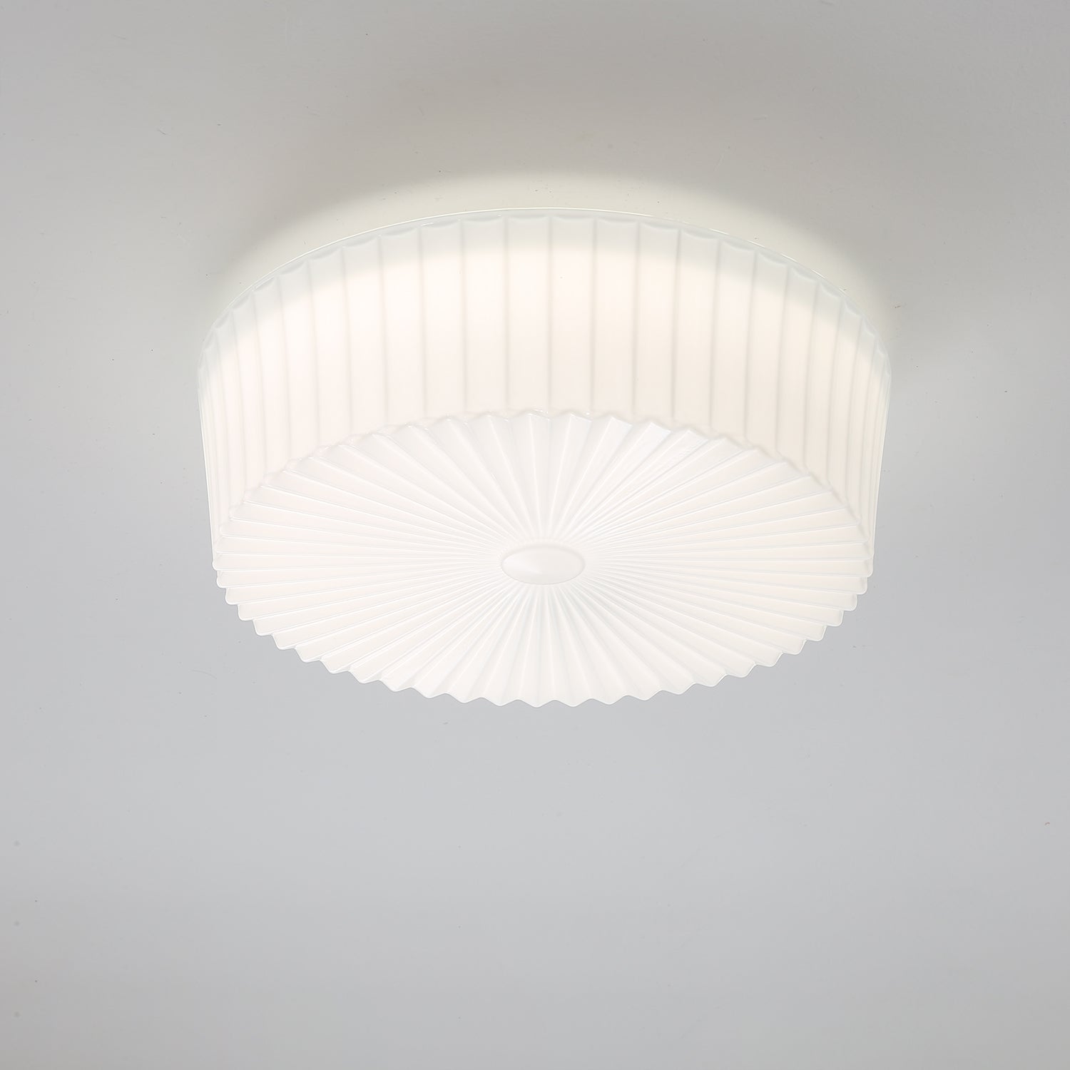 Lustra Deckenleuchte Drum Glas Radiant-Letslighting