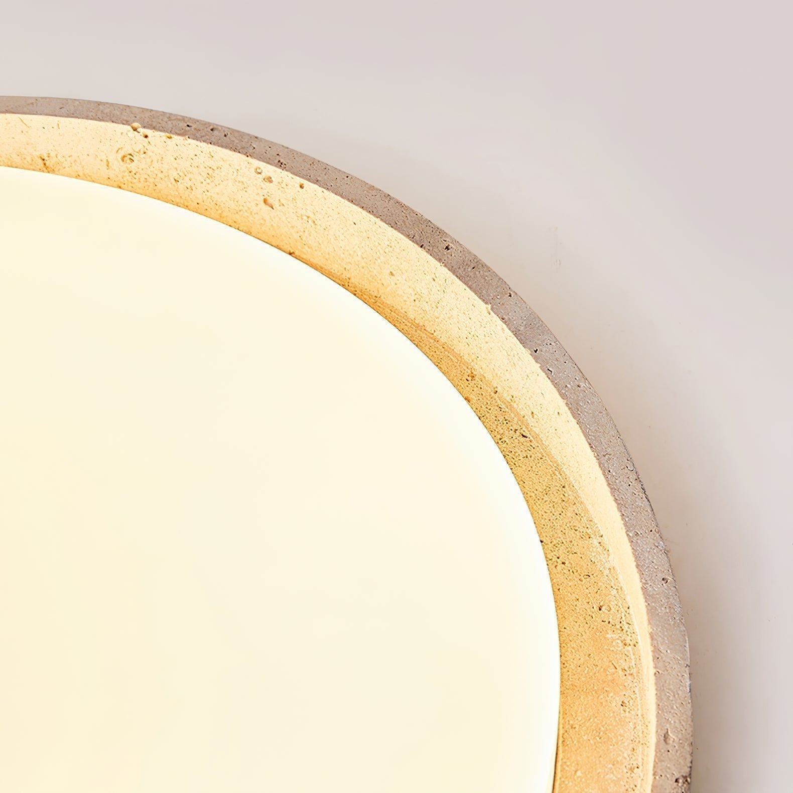 Vanoren Oval Frame Travertine Ceiling Light - Neutralighting