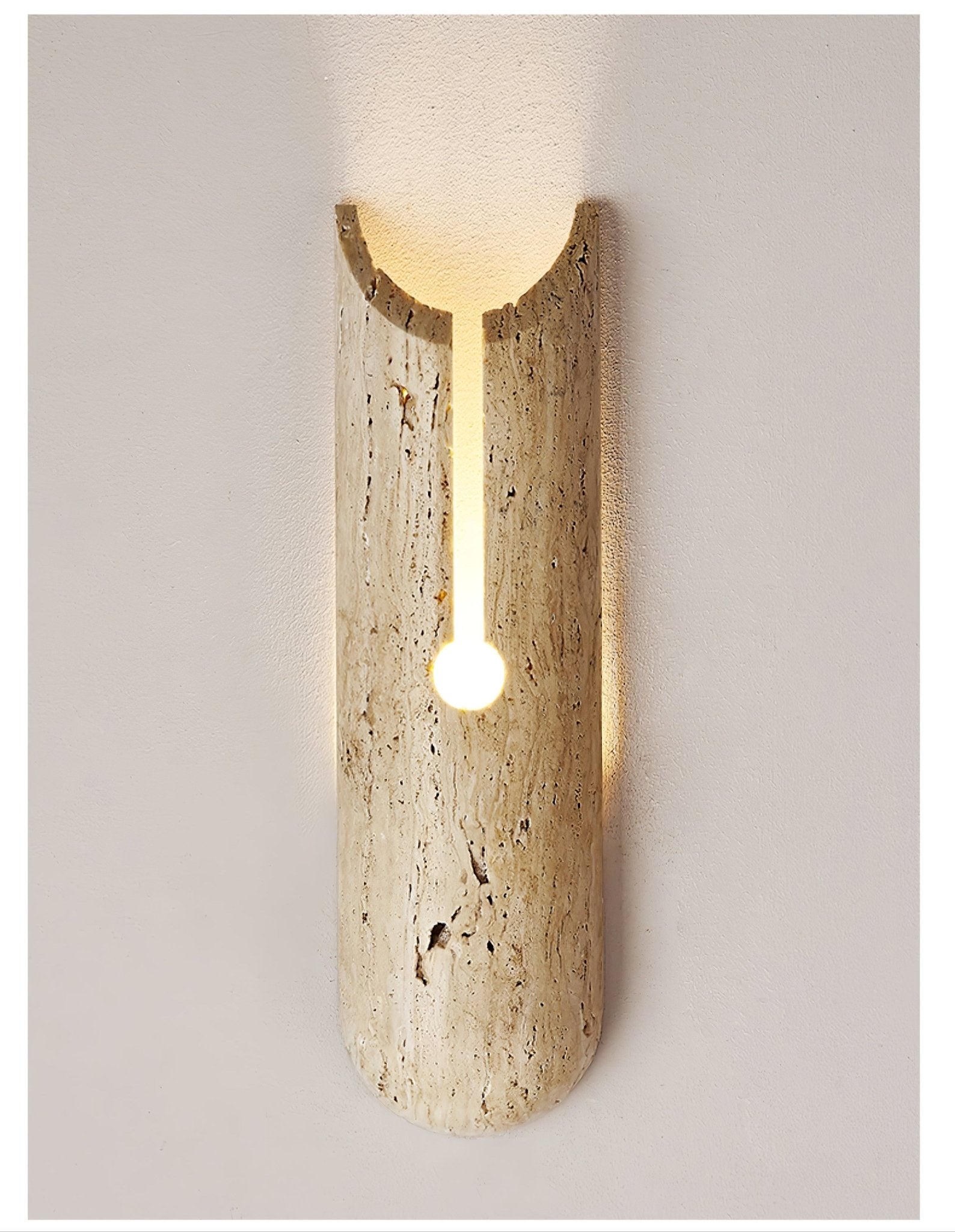 Elraeila Rustic Travertine Wall Light - Neutralighting