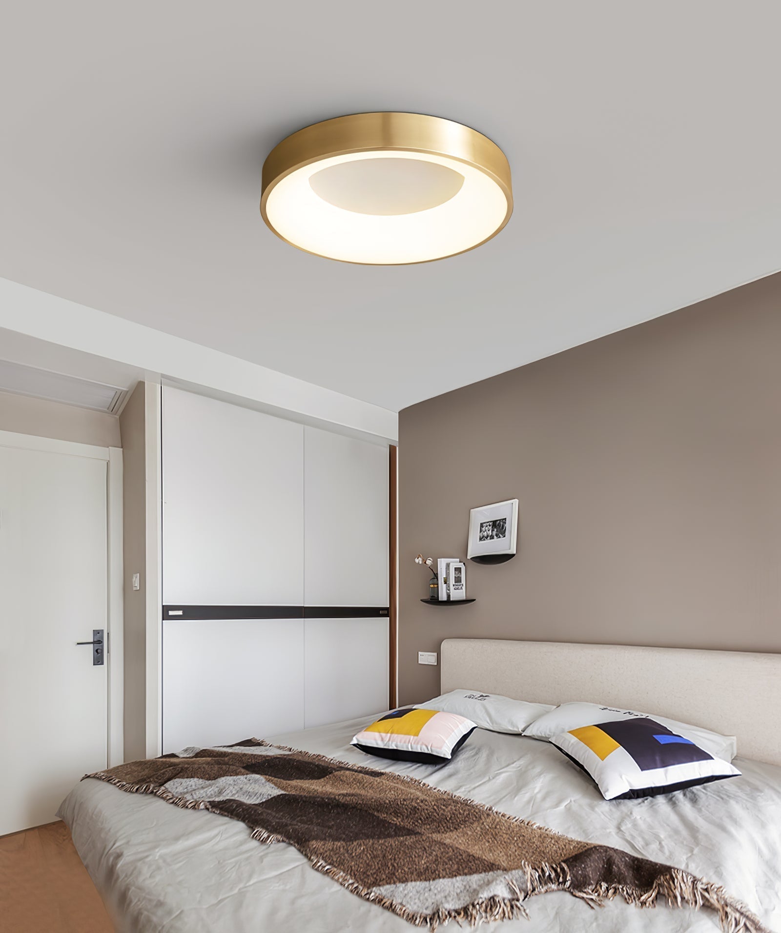 Zetheos Modern Minimalistisch Messing Deckenleuchte-Letslighting