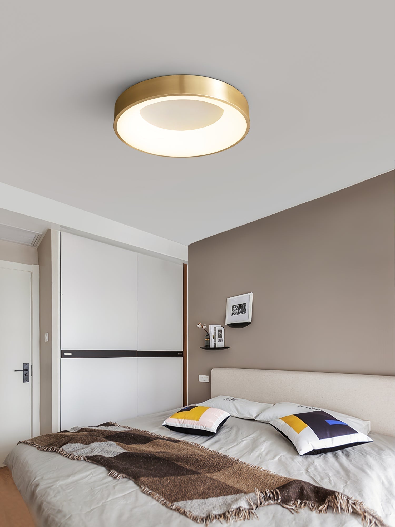 Zetheos Modern Minimalistisch Messing Deckenleuchte-Letslighting
