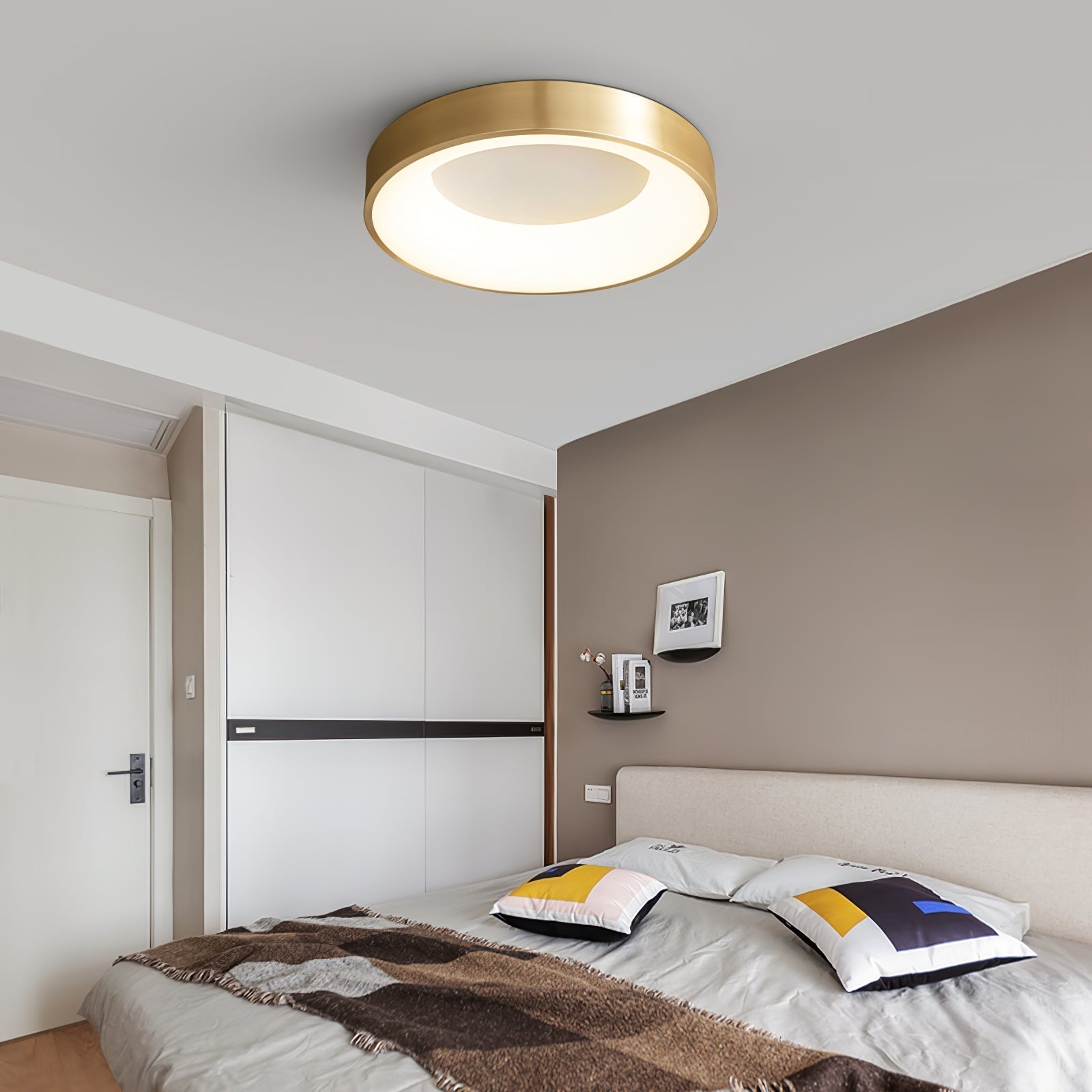 Zetheos Modern Minimalistisch Messing Deckenleuchte-Letslighting