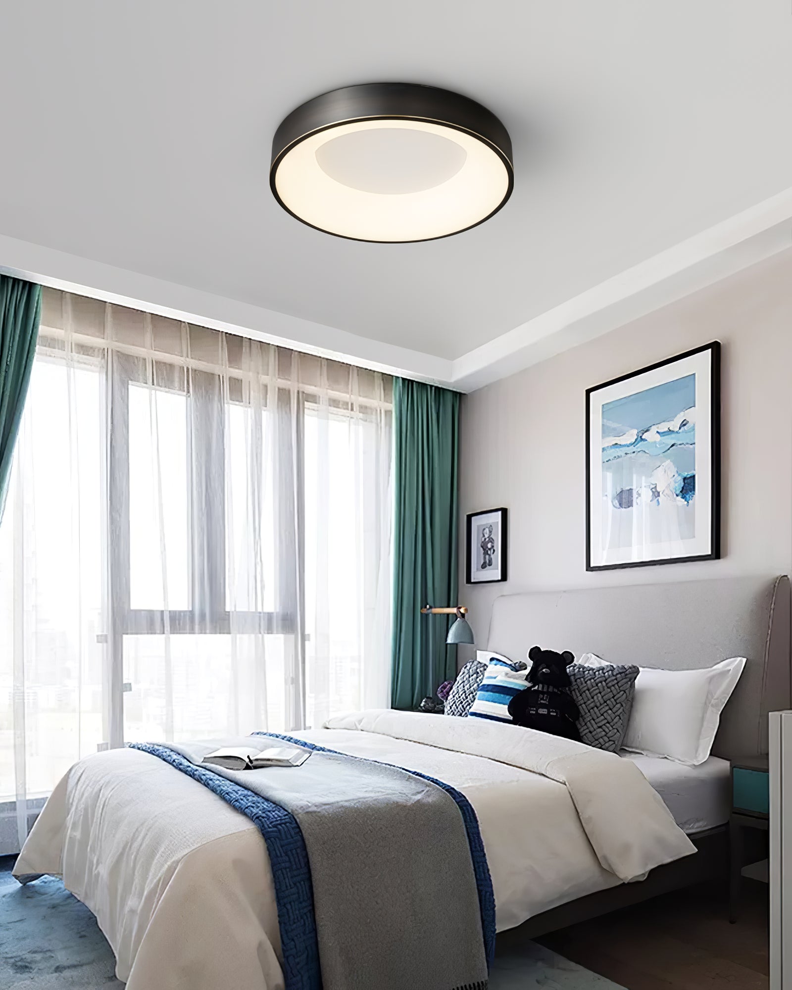 Zetheos Modern Minimalistisch Messing Deckenleuchte-Letslighting