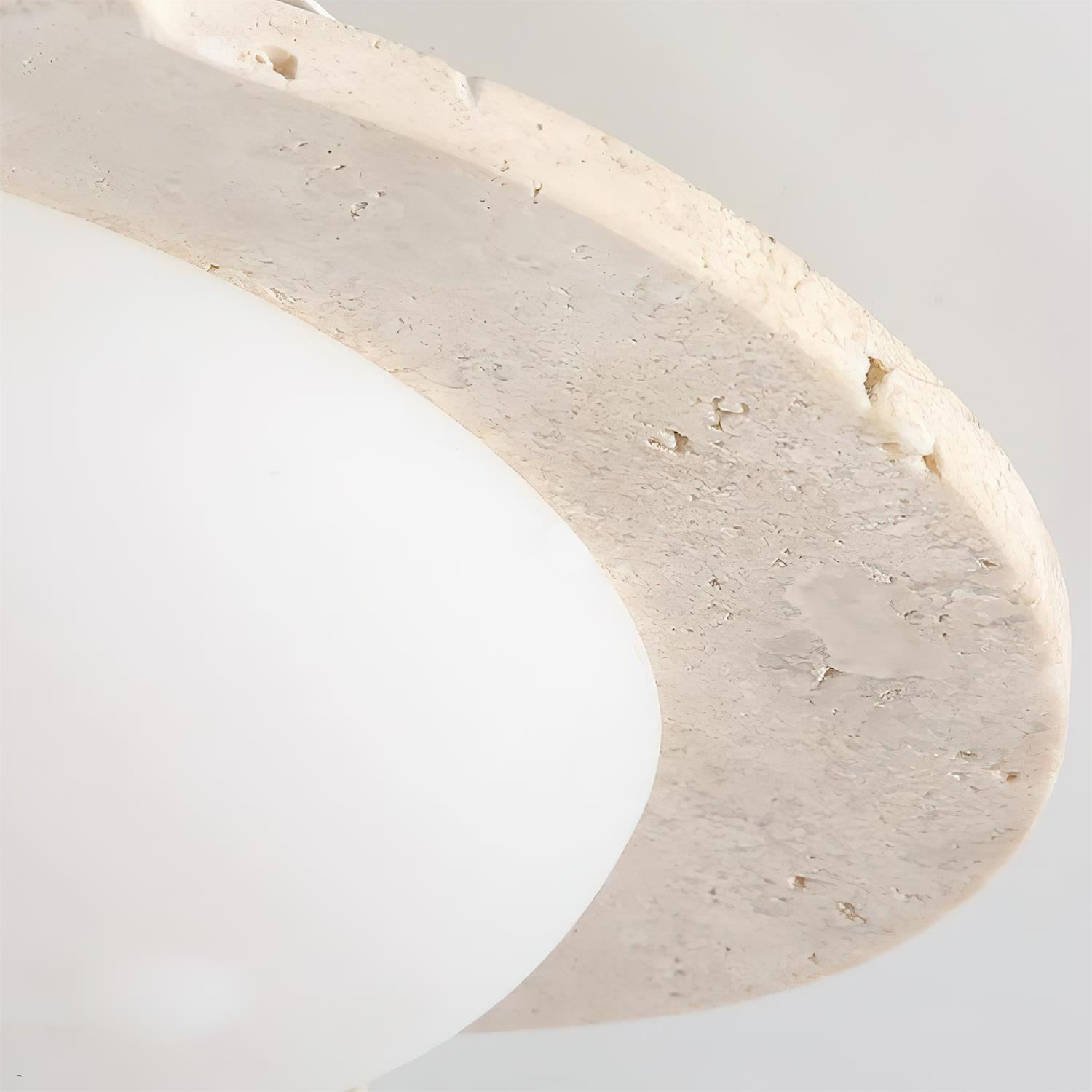 Riita Flower Ceiling Light Travertine - Letslighting