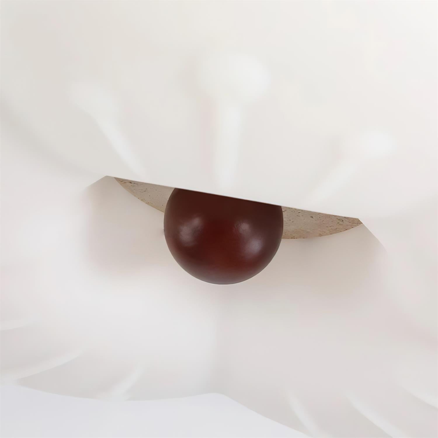 Riita Flower Ceiling Light Travertine - Letslighting