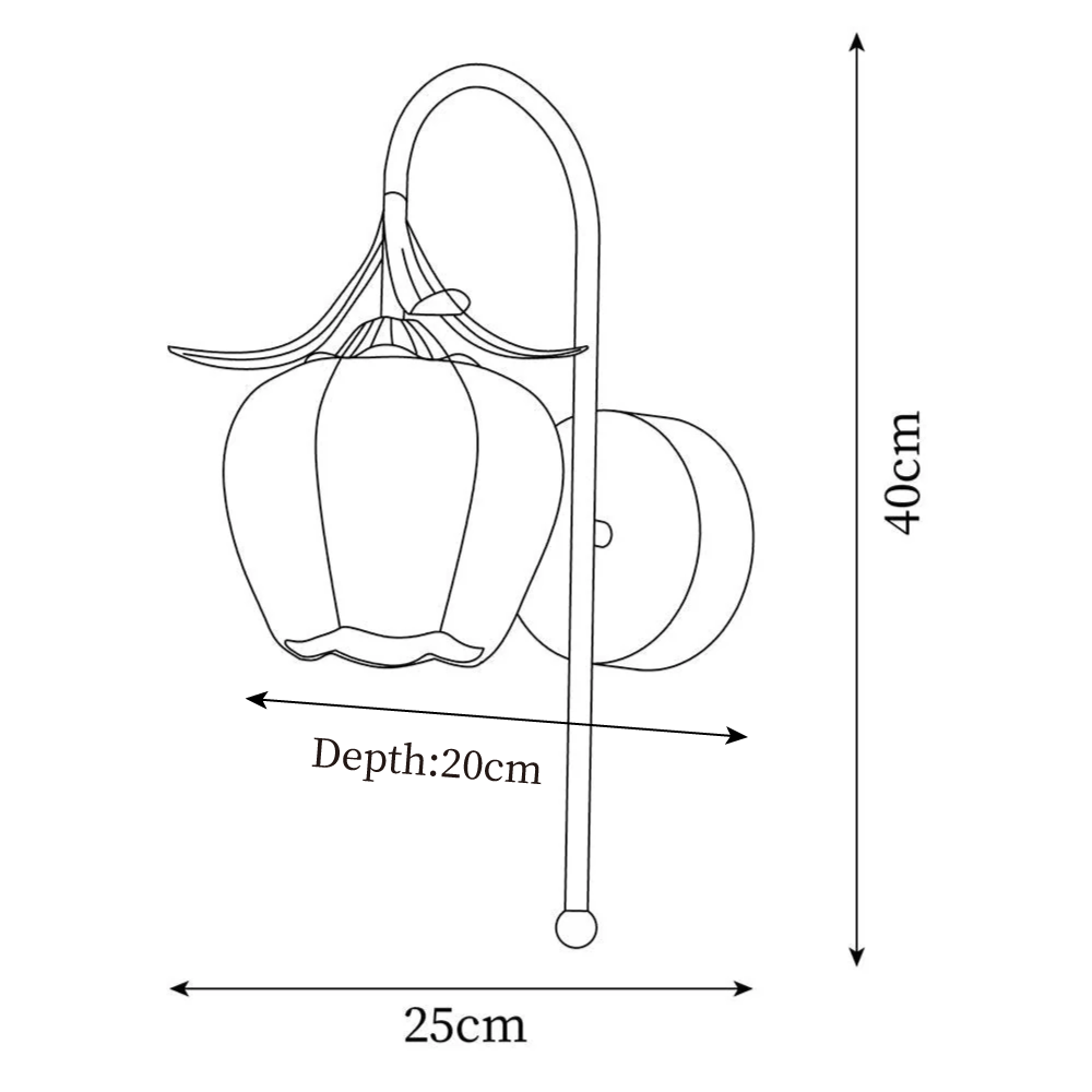 Luna Lily Flower Wall Lamp - Letslighting