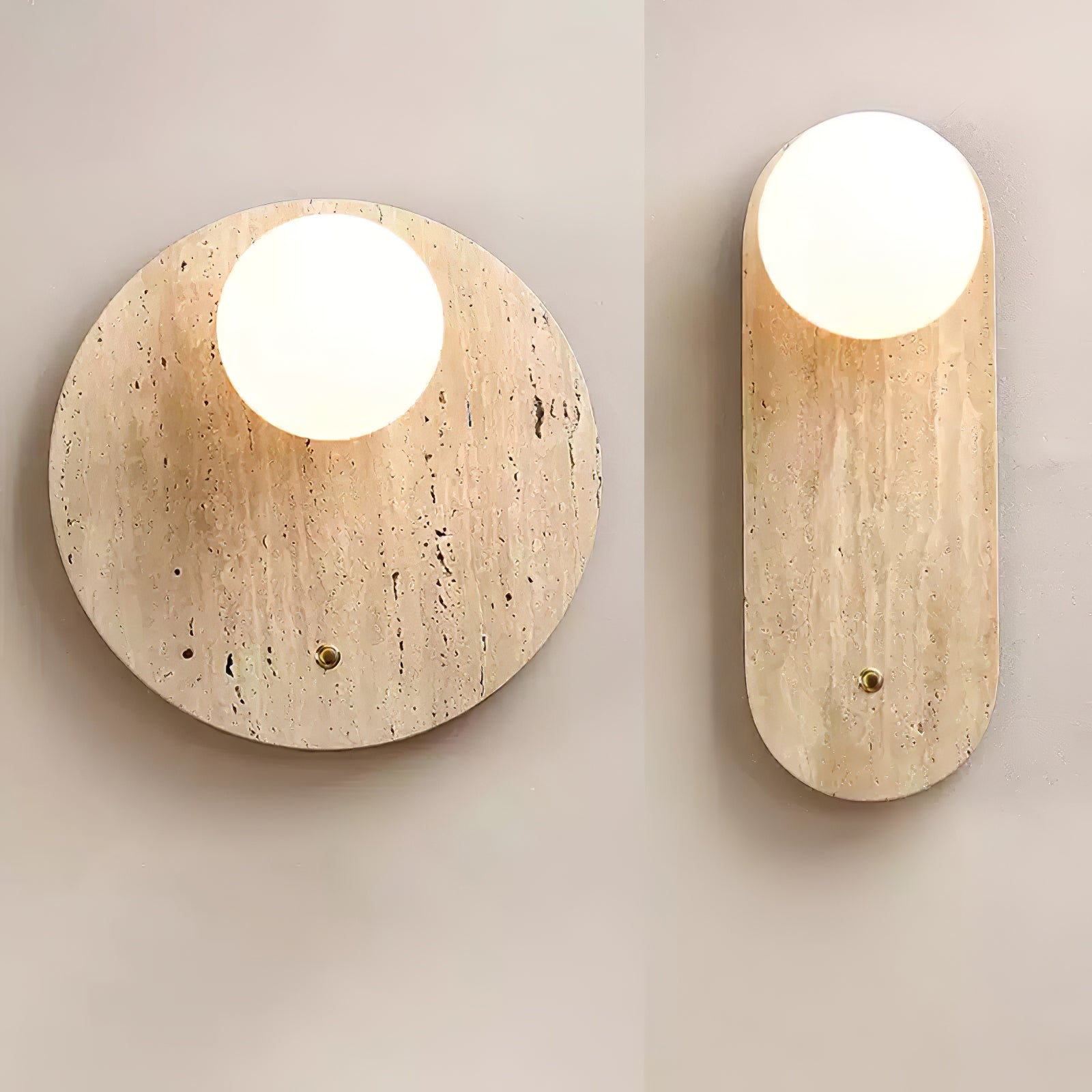 Syloryra Minimalist Travertine Wall Light - Neutralighting