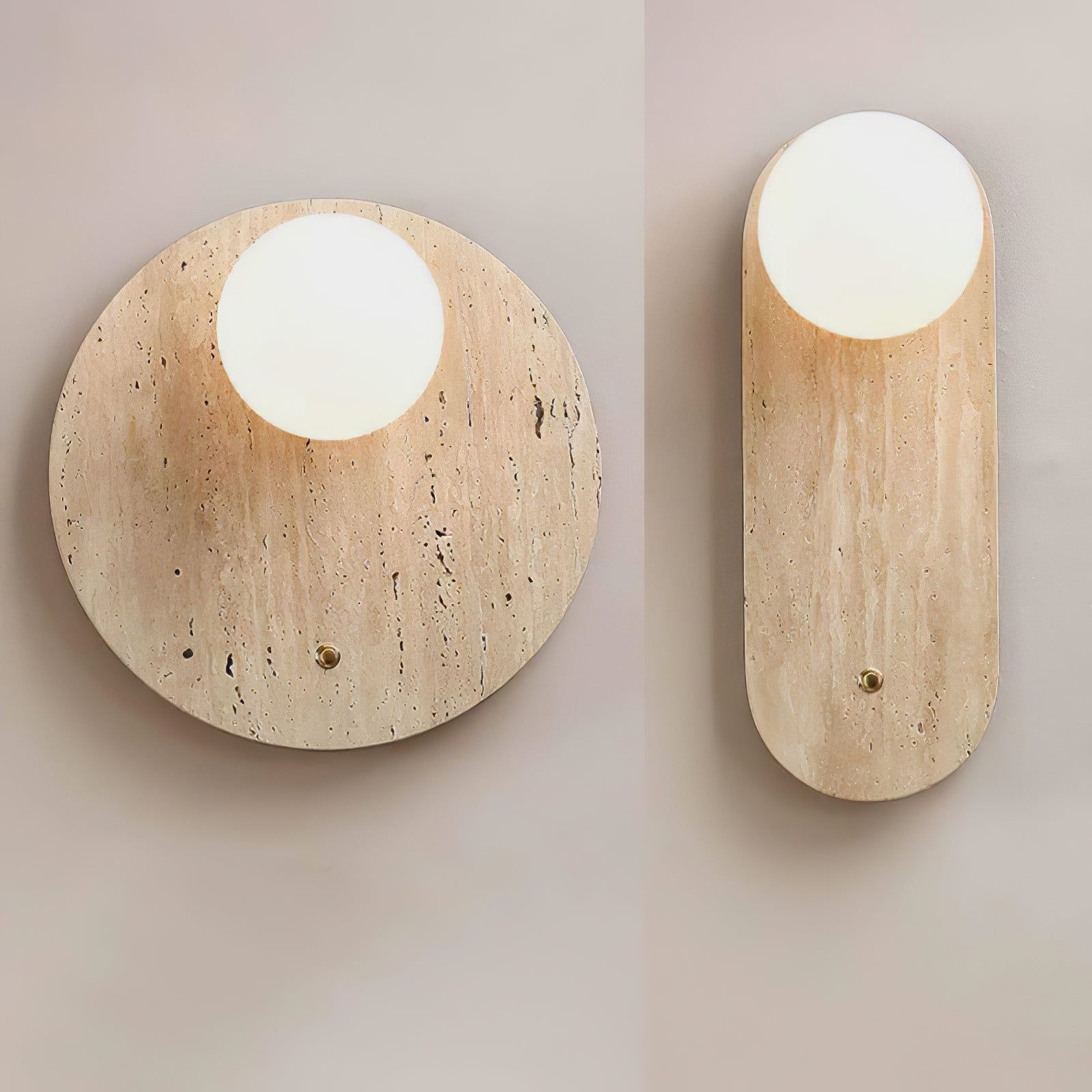 Syloryra Minimalist Travertine Wall Light - Neutralighting